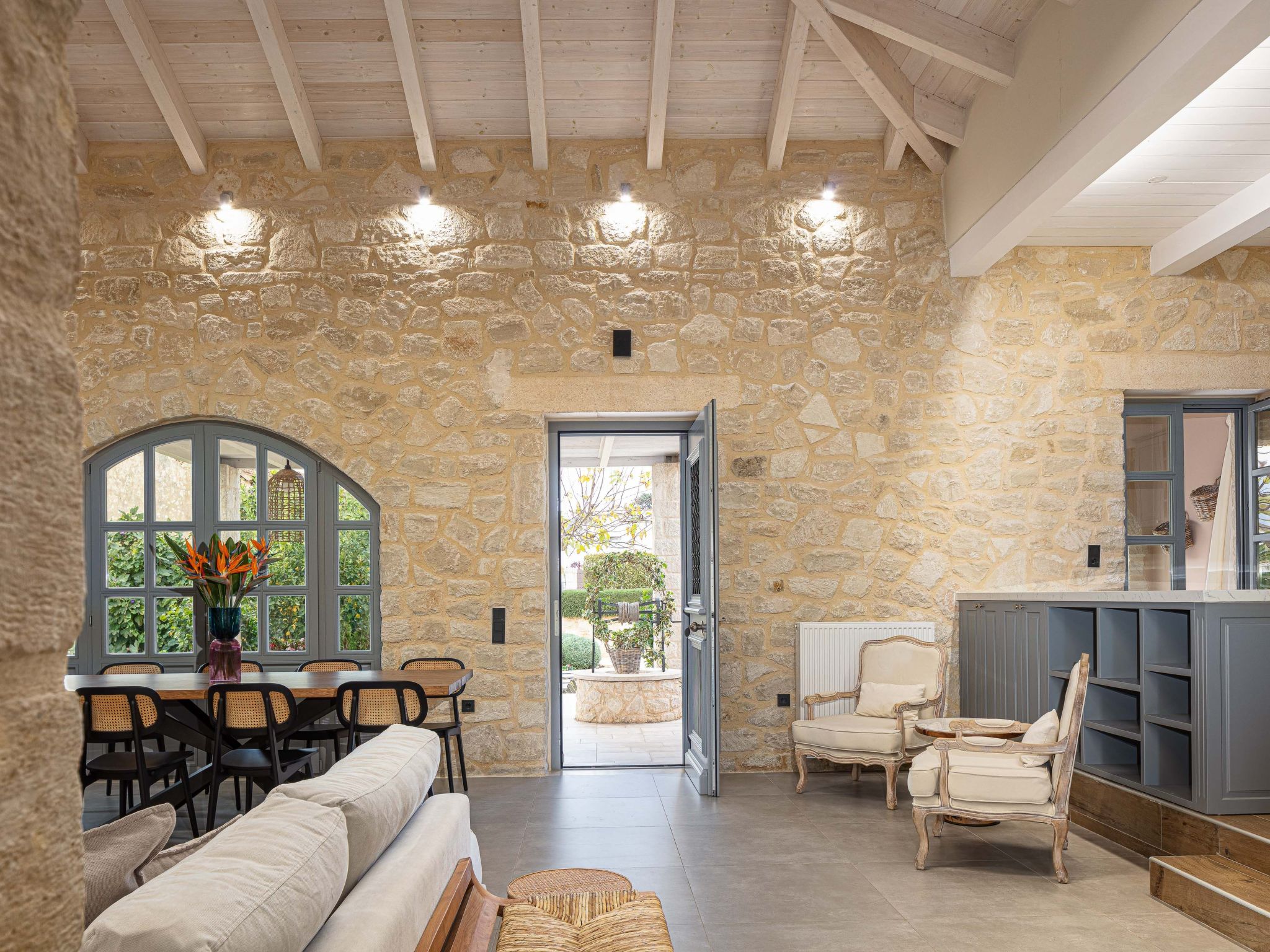 Artemis Apollonas Villa - Luxuriöse Flucht mit Pool-Binnen