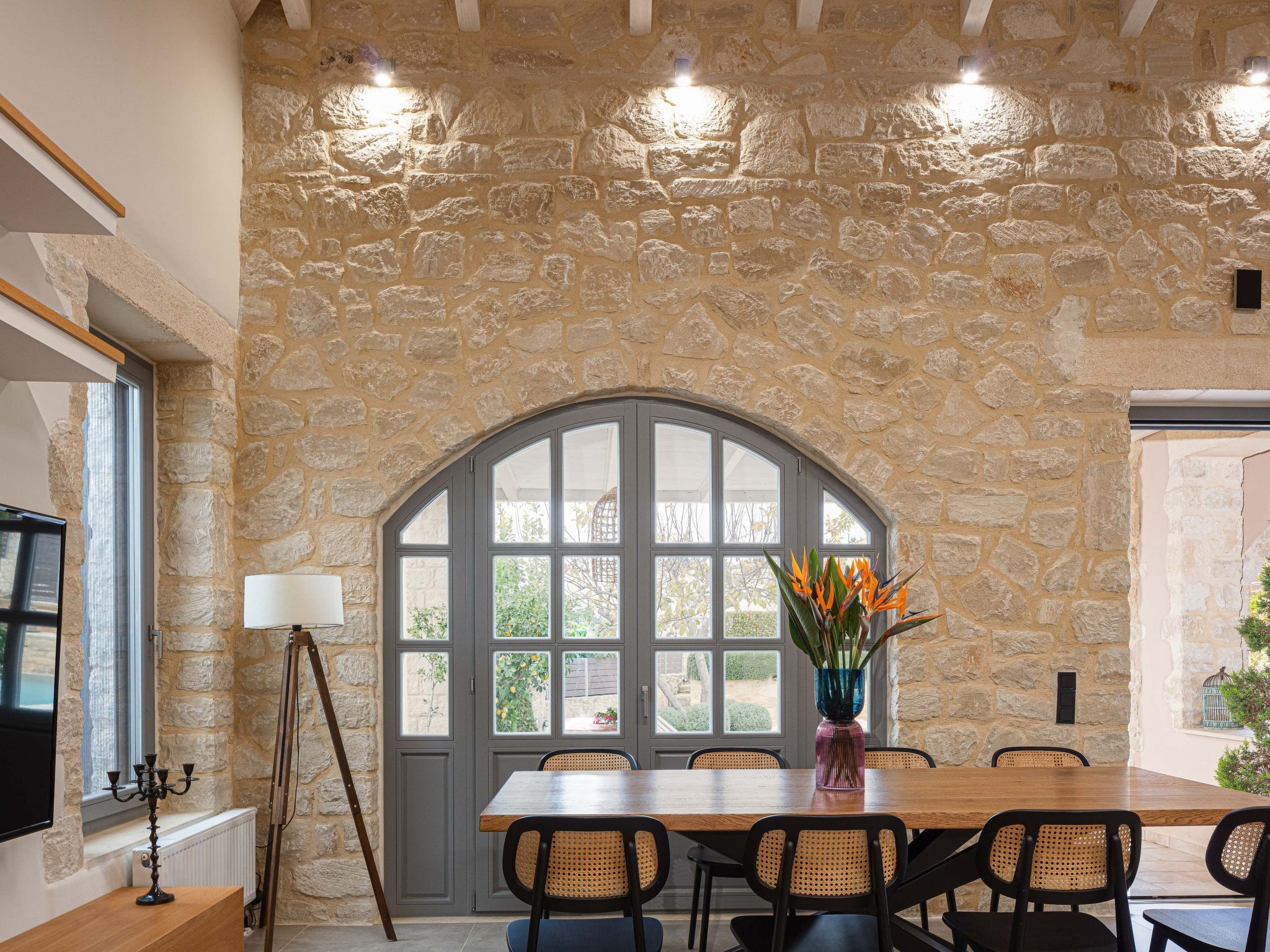 Artemis Apollonas Villa - Luxuriöse Flucht mit Pool-Binnen