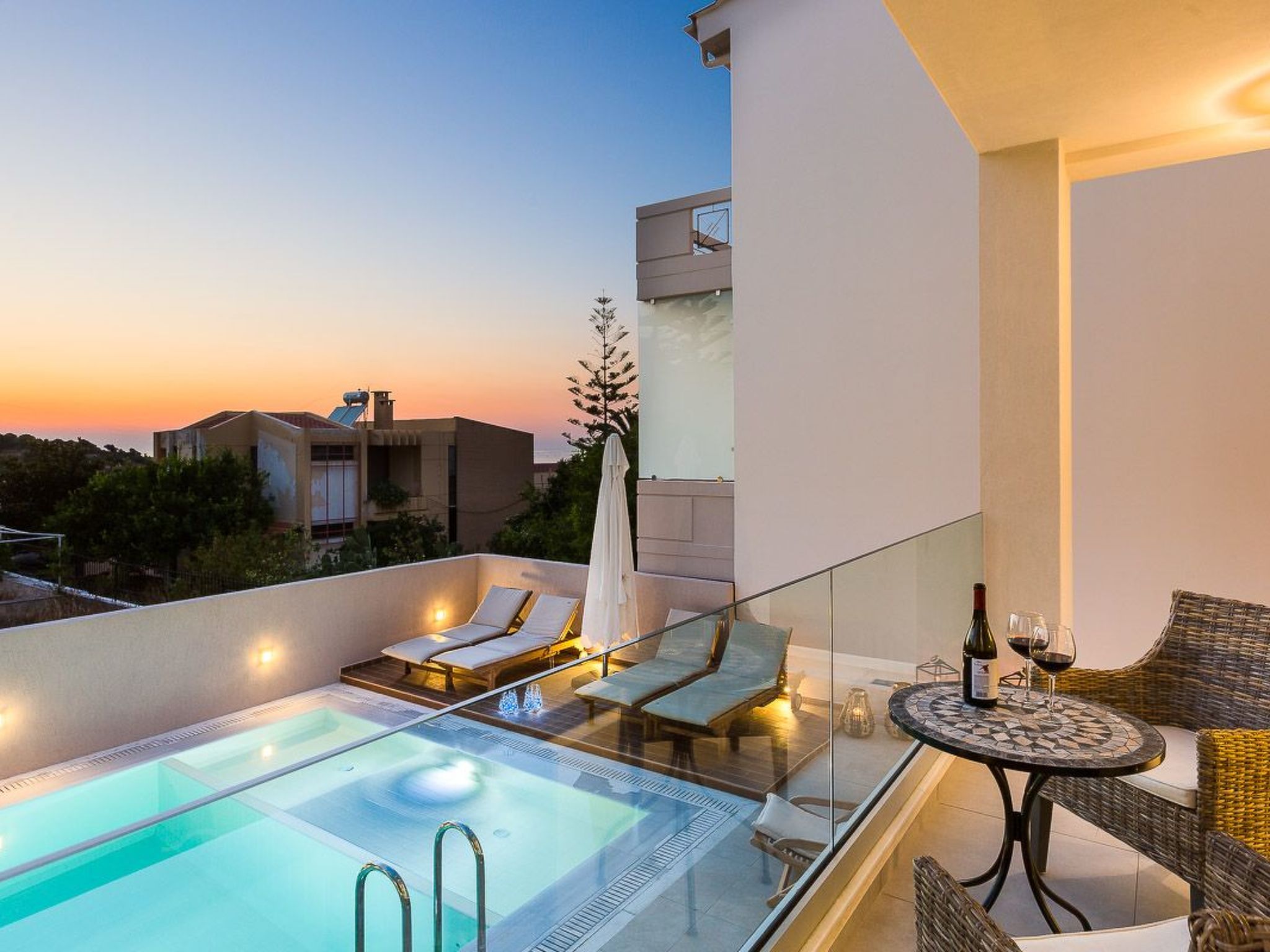 Vakantiehuis met privé zwembad in Almyrida (Griekenland) voor 8 personen