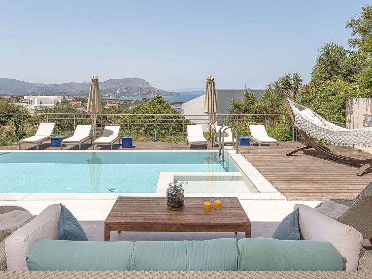 Adeste Seaview Villa III: Privézwembad & jacuzzi, 900m naar zee in Almyrida in Almyrida