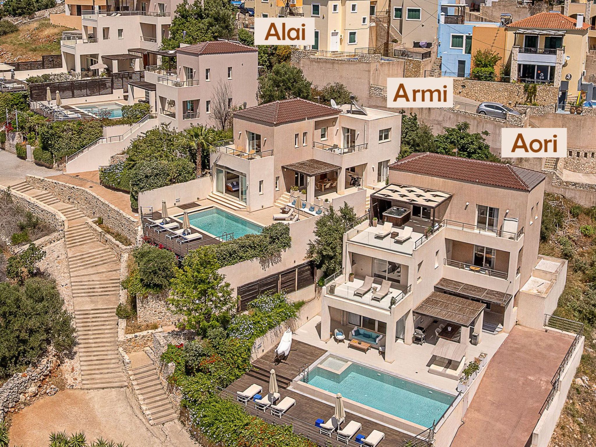 Adeste Seaview Villa I l Pool, BBQ und 900m zum Meer-Binnen