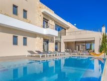 Luxe villa in Almyrida met panoramisch uitzicht op zee, 250m van het strand - thumbnail 3