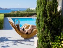 Luxe villa in Almyrida met panoramisch uitzicht op zee, 250m van het strand - thumbnail 4