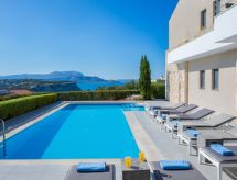 Luxe villa in Almyrida met panoramisch uitzicht op zee, 250m van het strand - thumbnail 5