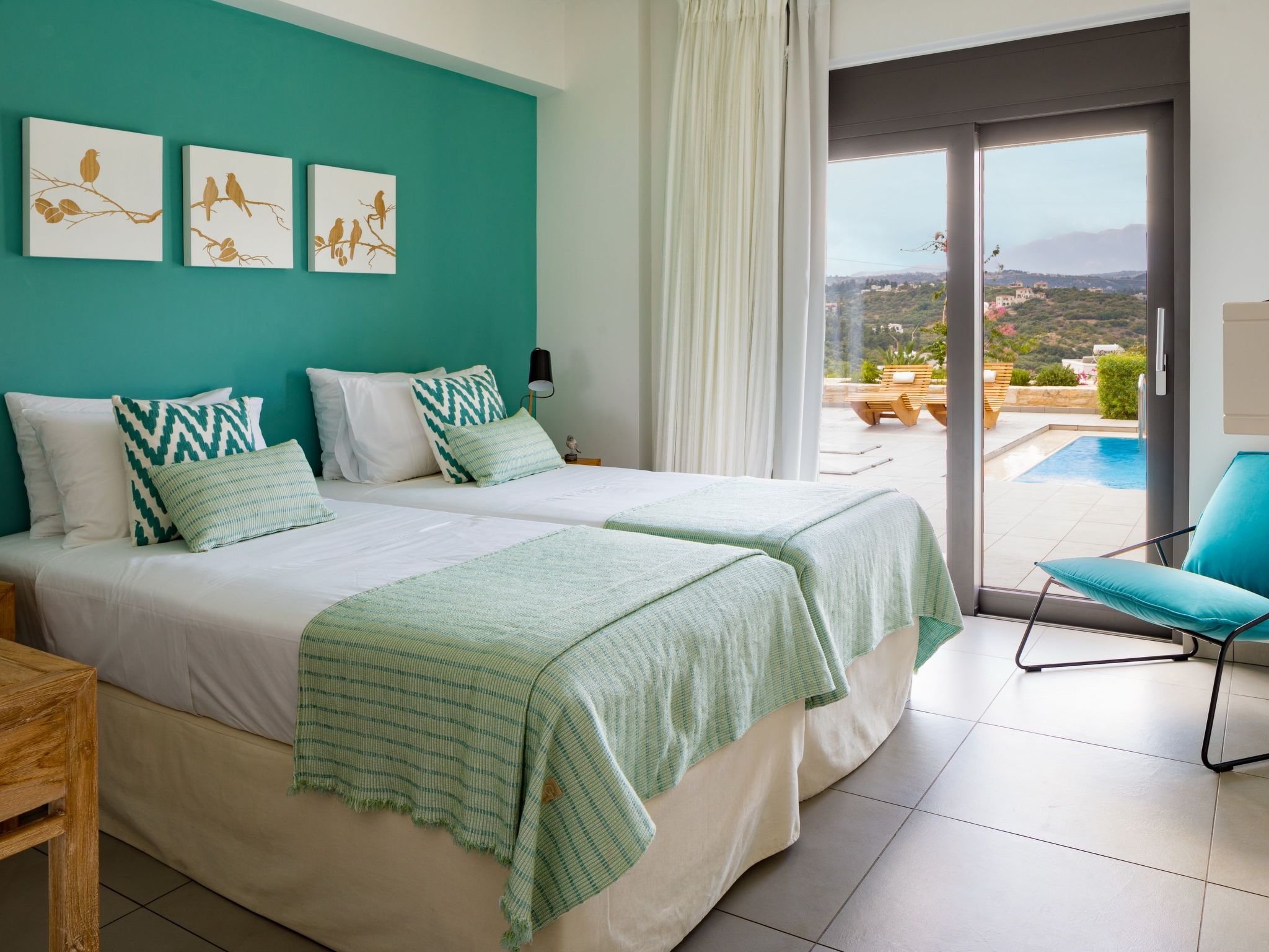 Luxusvilla in Almyrida mit wunderschönem Blick-Binnen