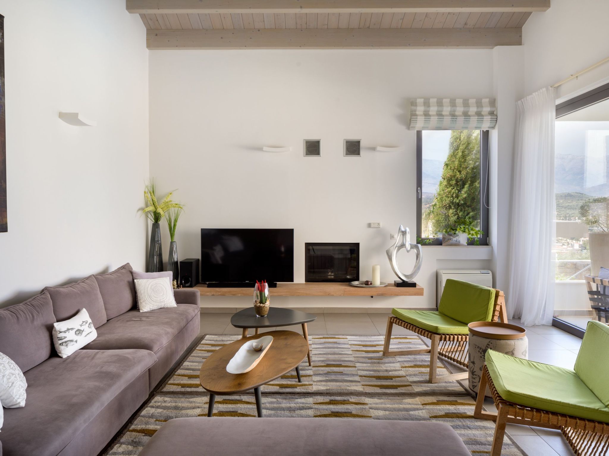 Luxusvilla in Almyrida mit wunderschönem Blick-Binnen