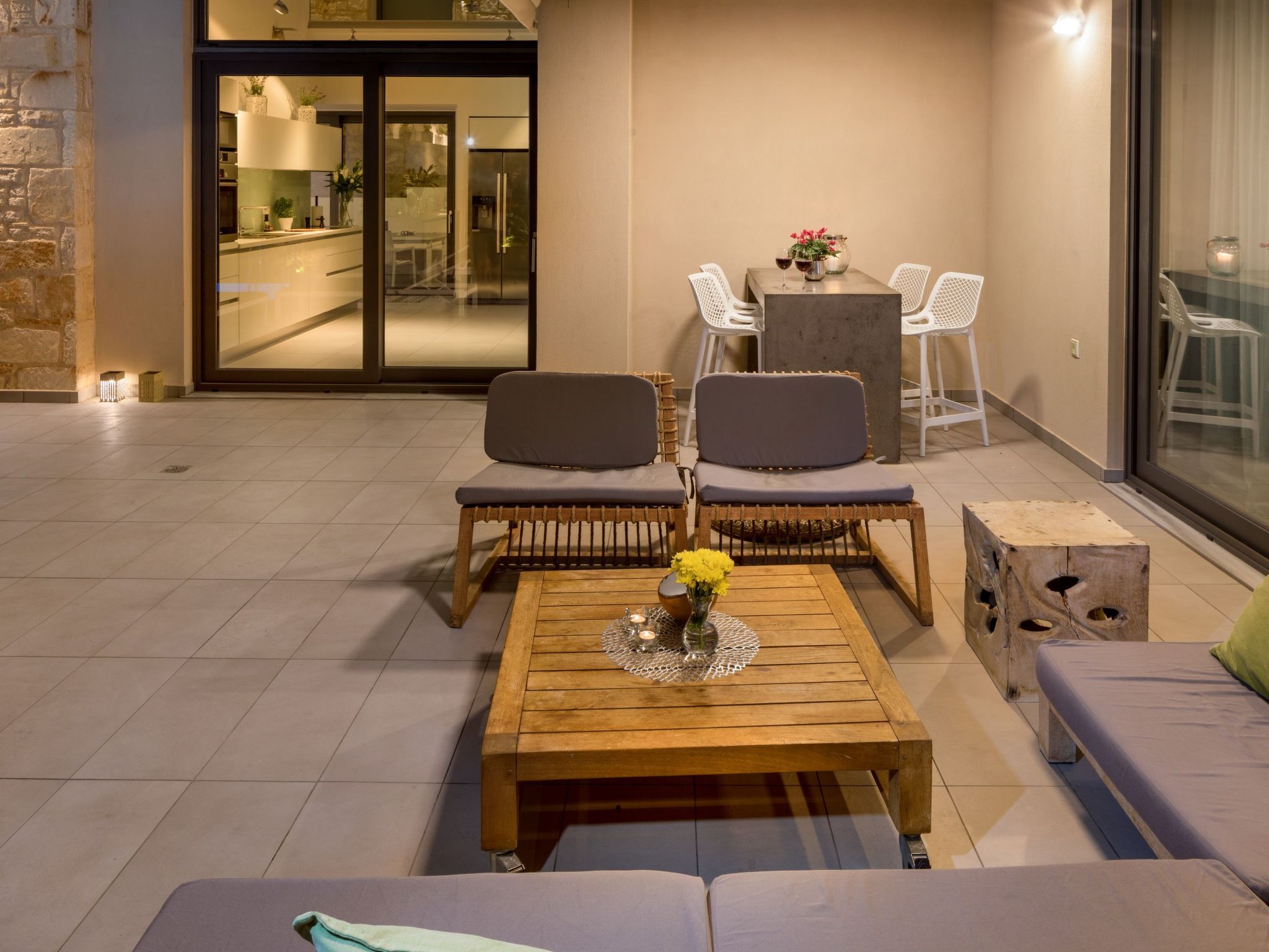 Luxusvilla in Almyrida mit wunderschönem Blick-Binnen