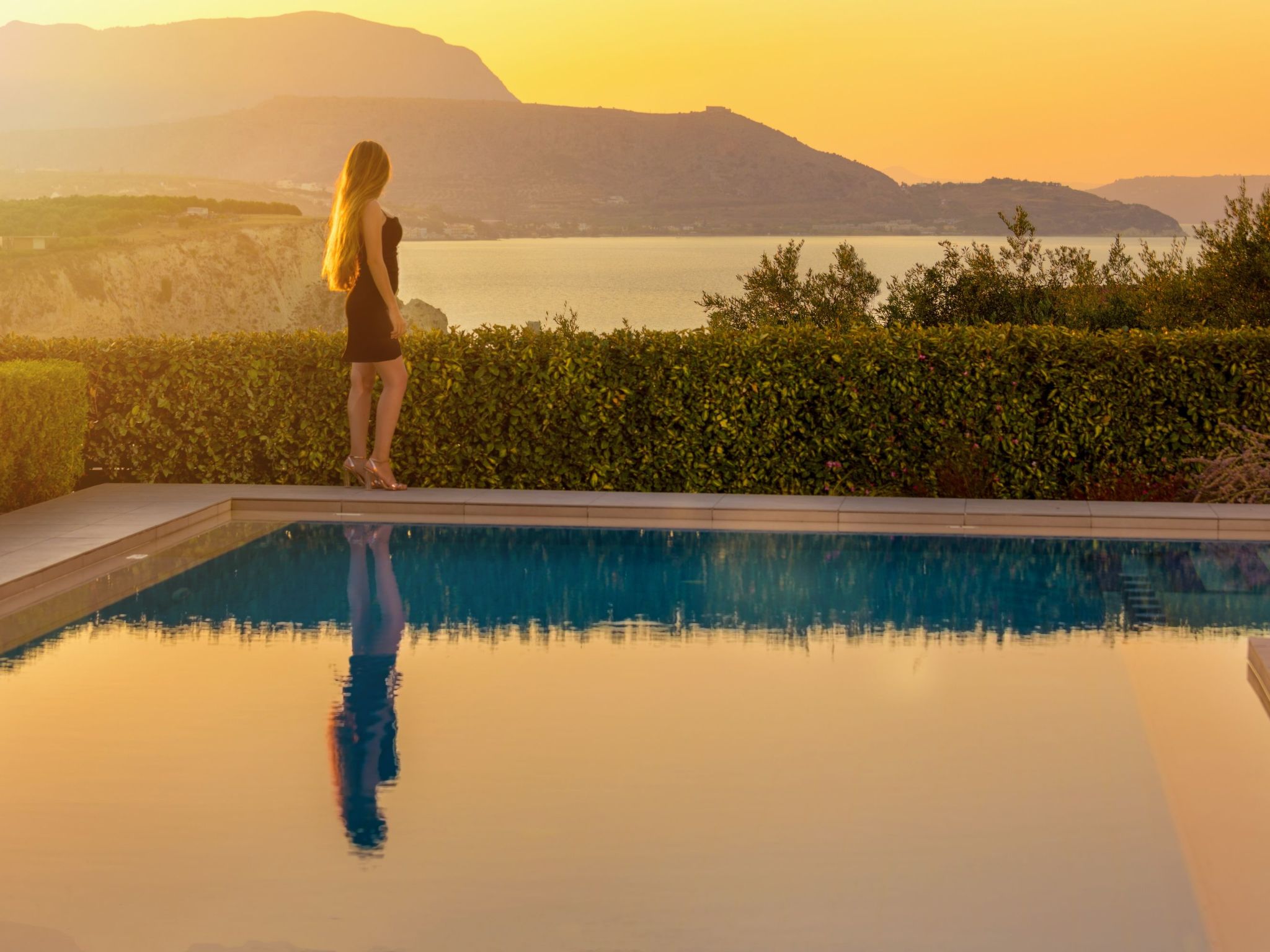 Luxusvilla in Almyrida mit wunderschönem Blick-Binnen