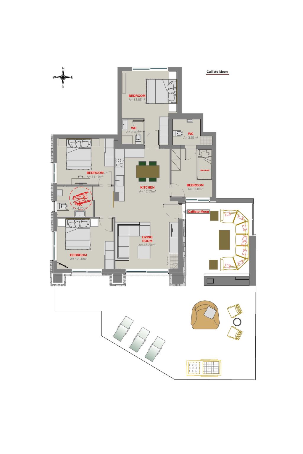 Villa Callisto mit 4 Schlafzimmern am Meer - Image-tags.info