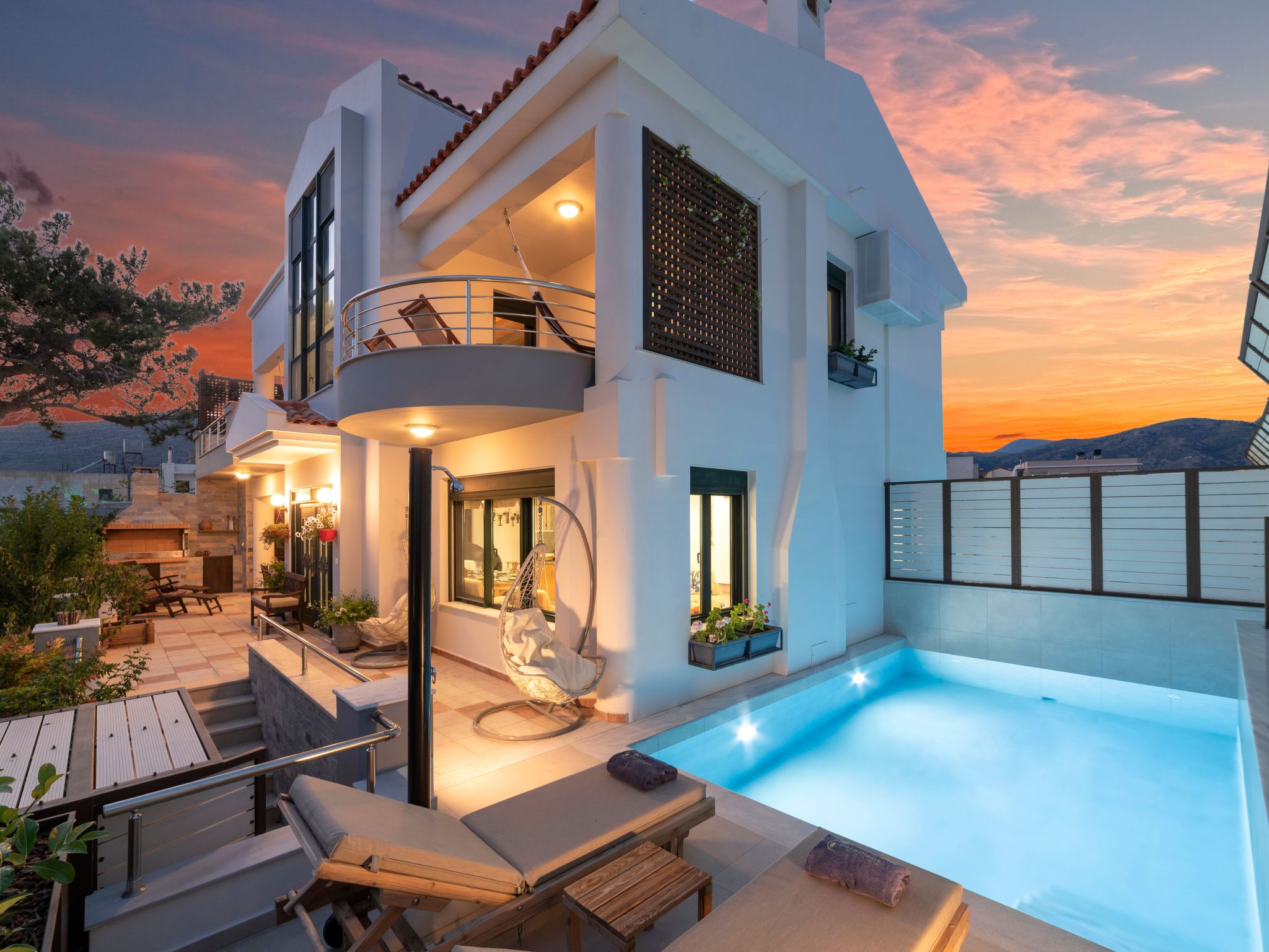 Ferienvilla "Mimoza" mit Blick auf das Wasser