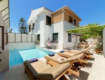 Villa Krevatina: Privézwembad & Zeezicht op 50m van het strand in Koutsouras - thumbnail 4