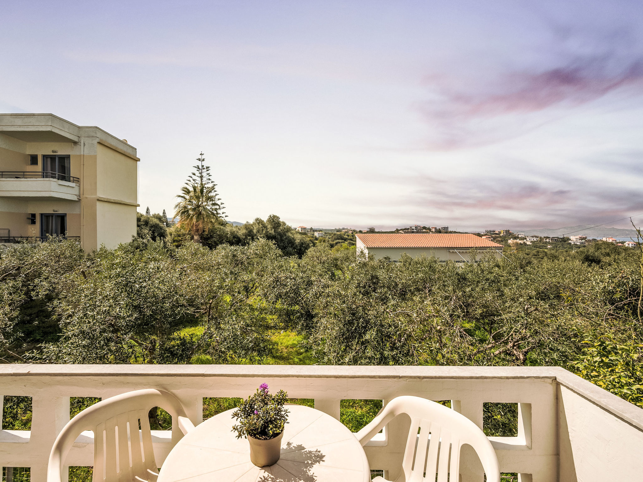 Apartment 7 with seaview and beautiful sunset - Buiten