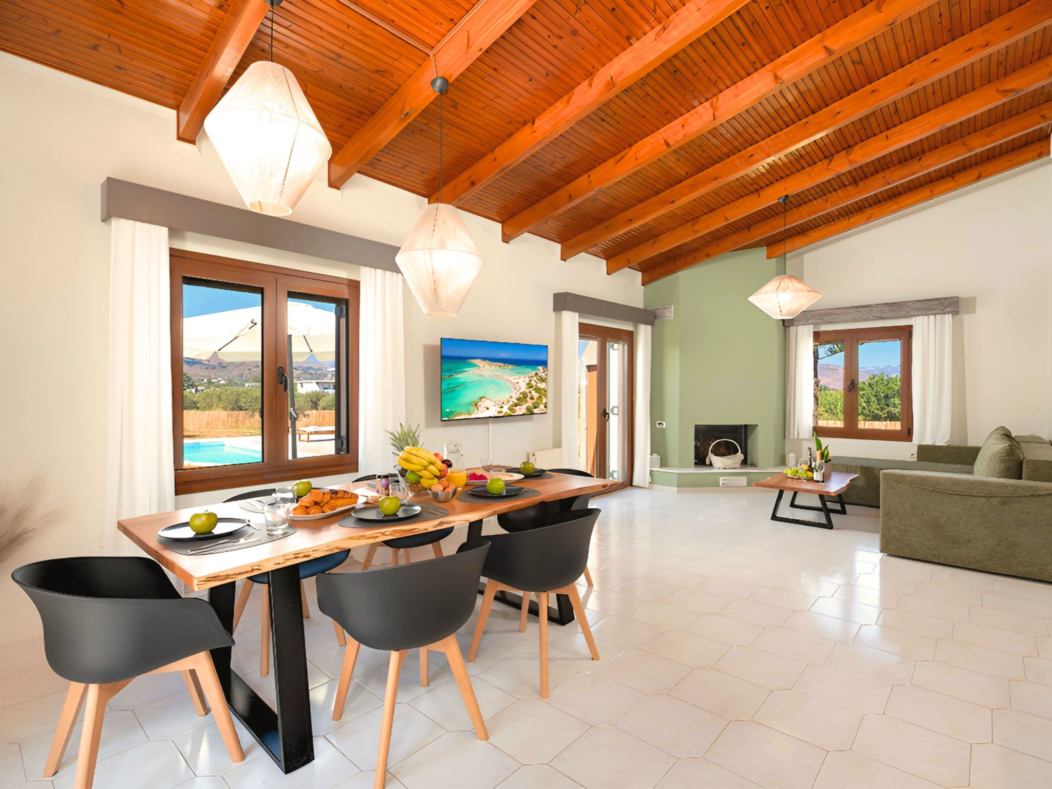 "Vegghera Villa" mit Bergblick-Binnen