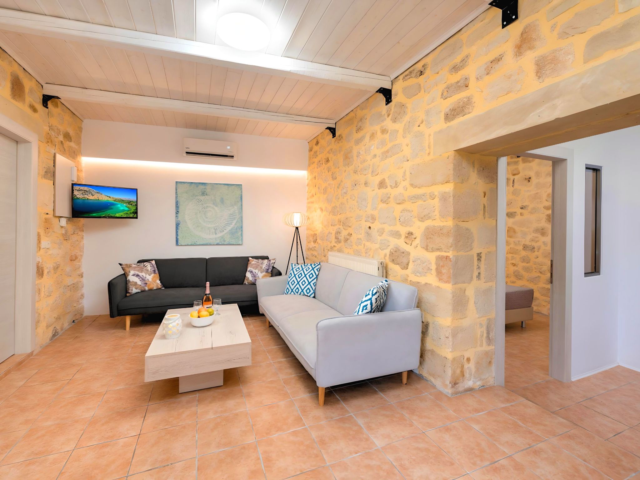 Cretan Breeze Villa Beheizter privater Swimmingpool-Drinnen