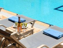 Nettes Ferienhaus in Georgioupoli mit Garten, Grill und Terrasse und Panoramabl