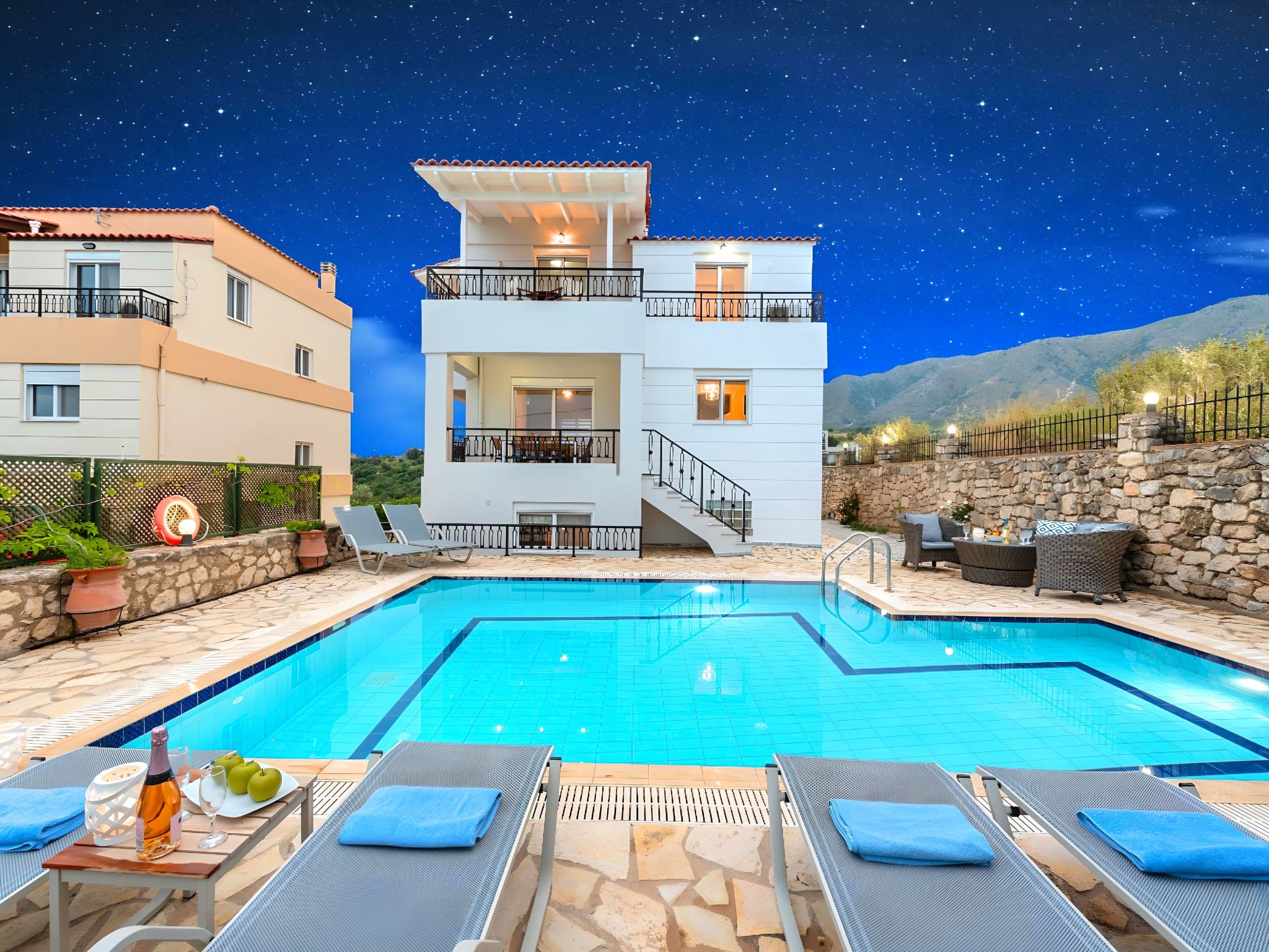 Nettes Ferienhaus in Georgioupoli mit Garten, Grill und Terrasse und Panoramabl-Image-tags.info