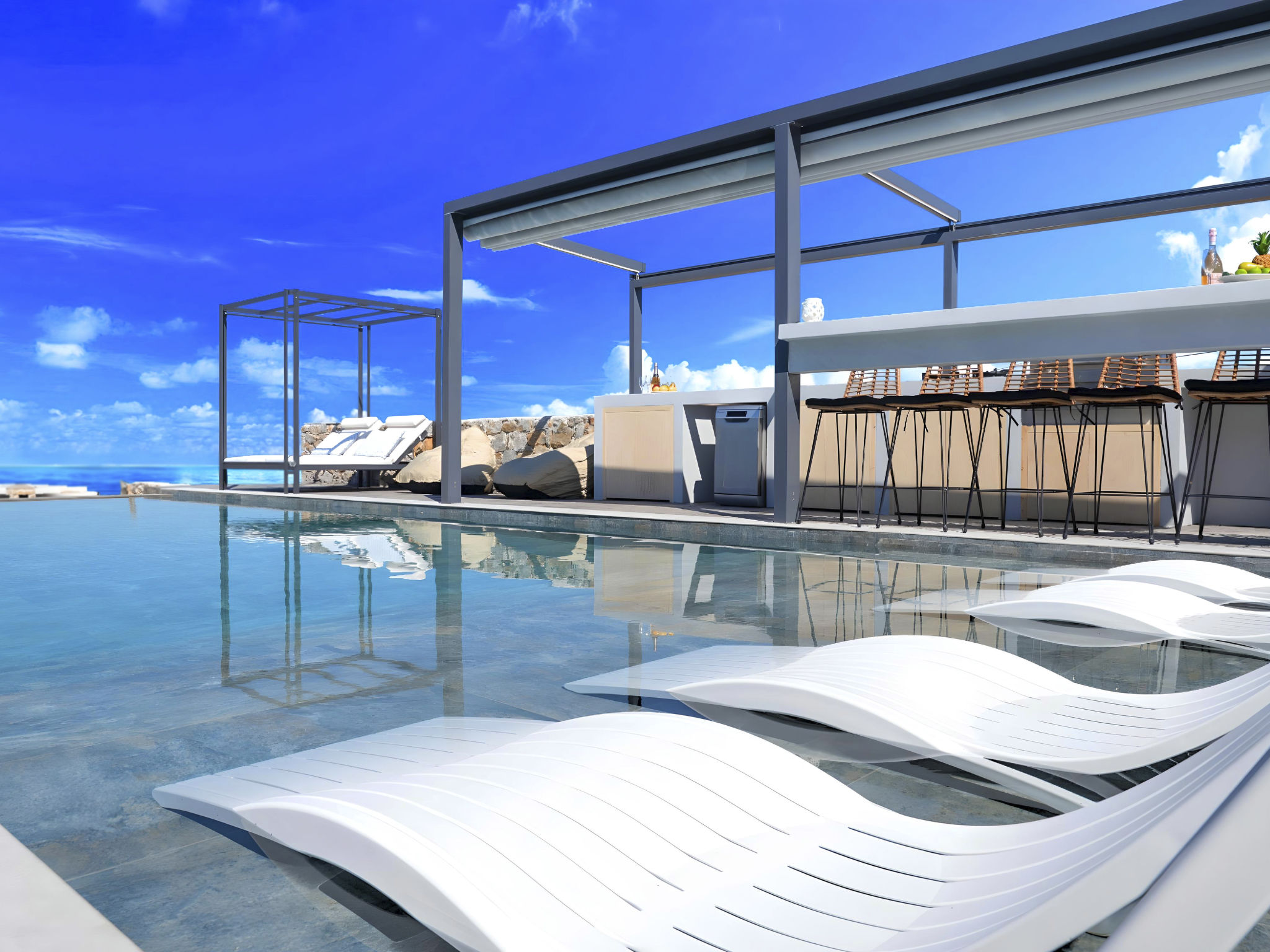 Grey Grand Villa Privater Pool-Inside