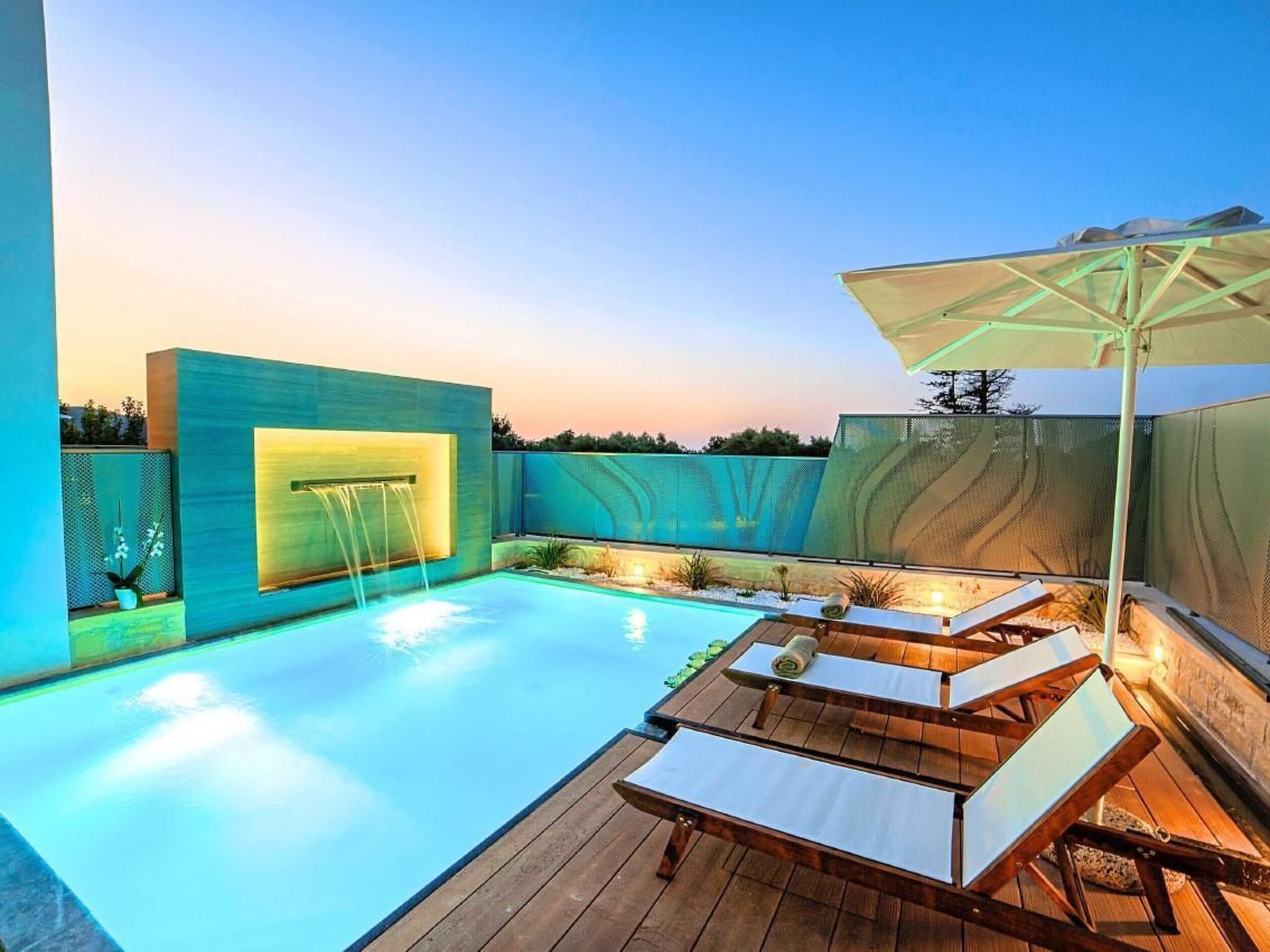 Ferienvilla "Perla" mit Blick auf das Wasser