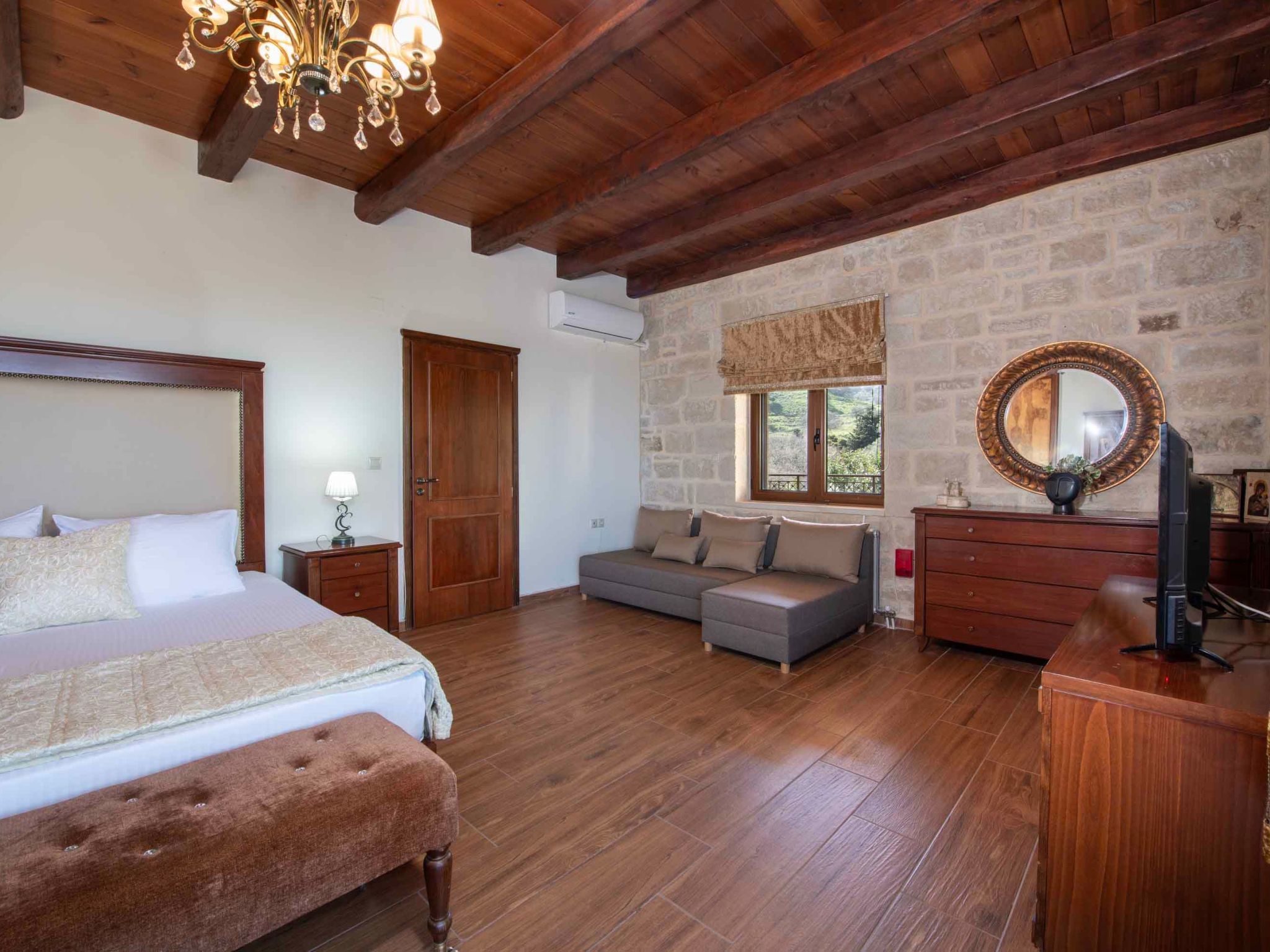 Geroulios Kastro Villa I-"Frei "Beheizter Pool,Meerblick-Binnen