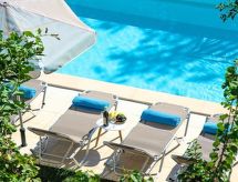 Villa Grand View: panoramisch zeezicht en verwarmd zwembad bij Georgioupoli - thumbnail 4