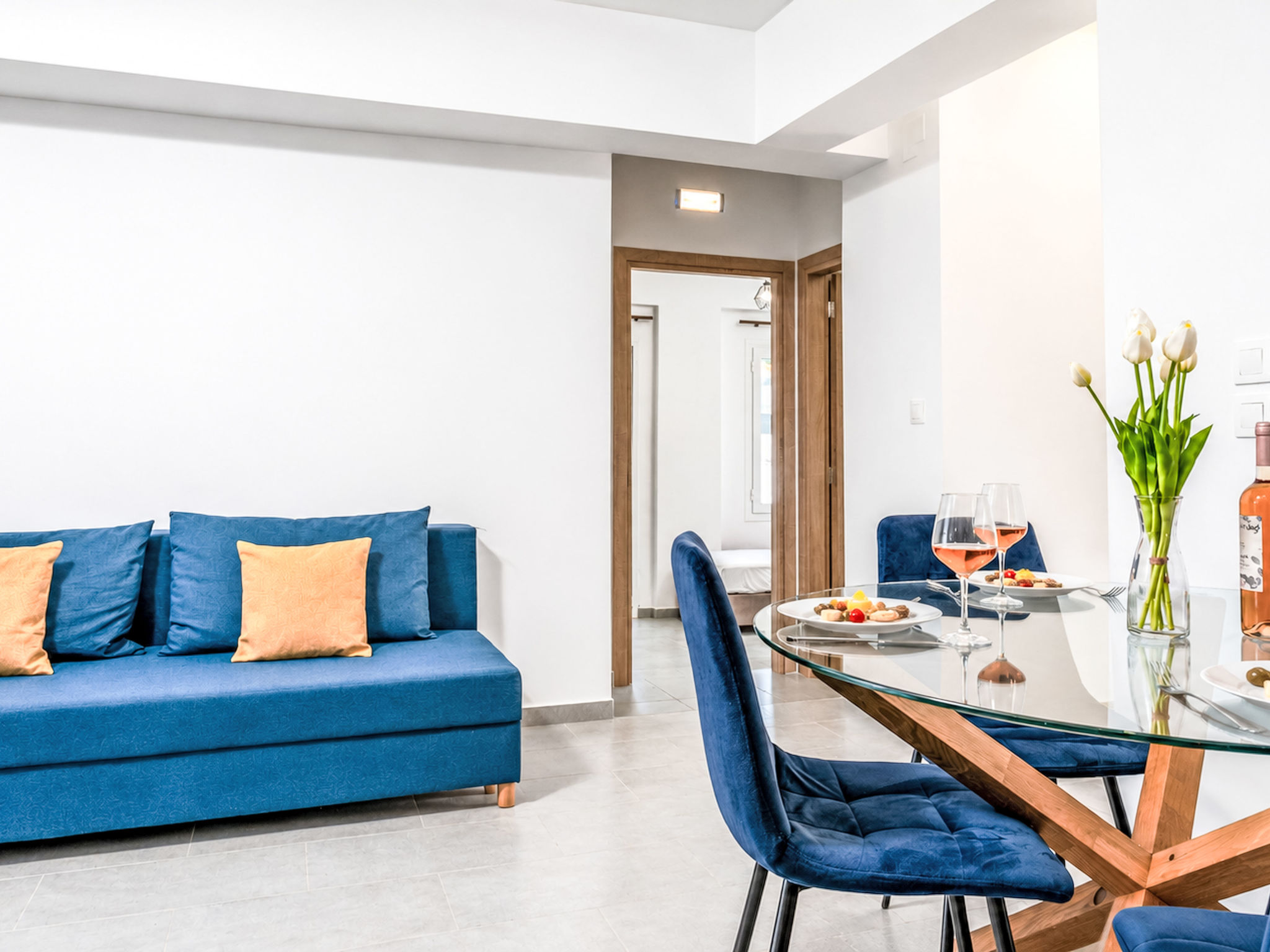 Georgioupolis Blaue Villa Privater Pool - Inside