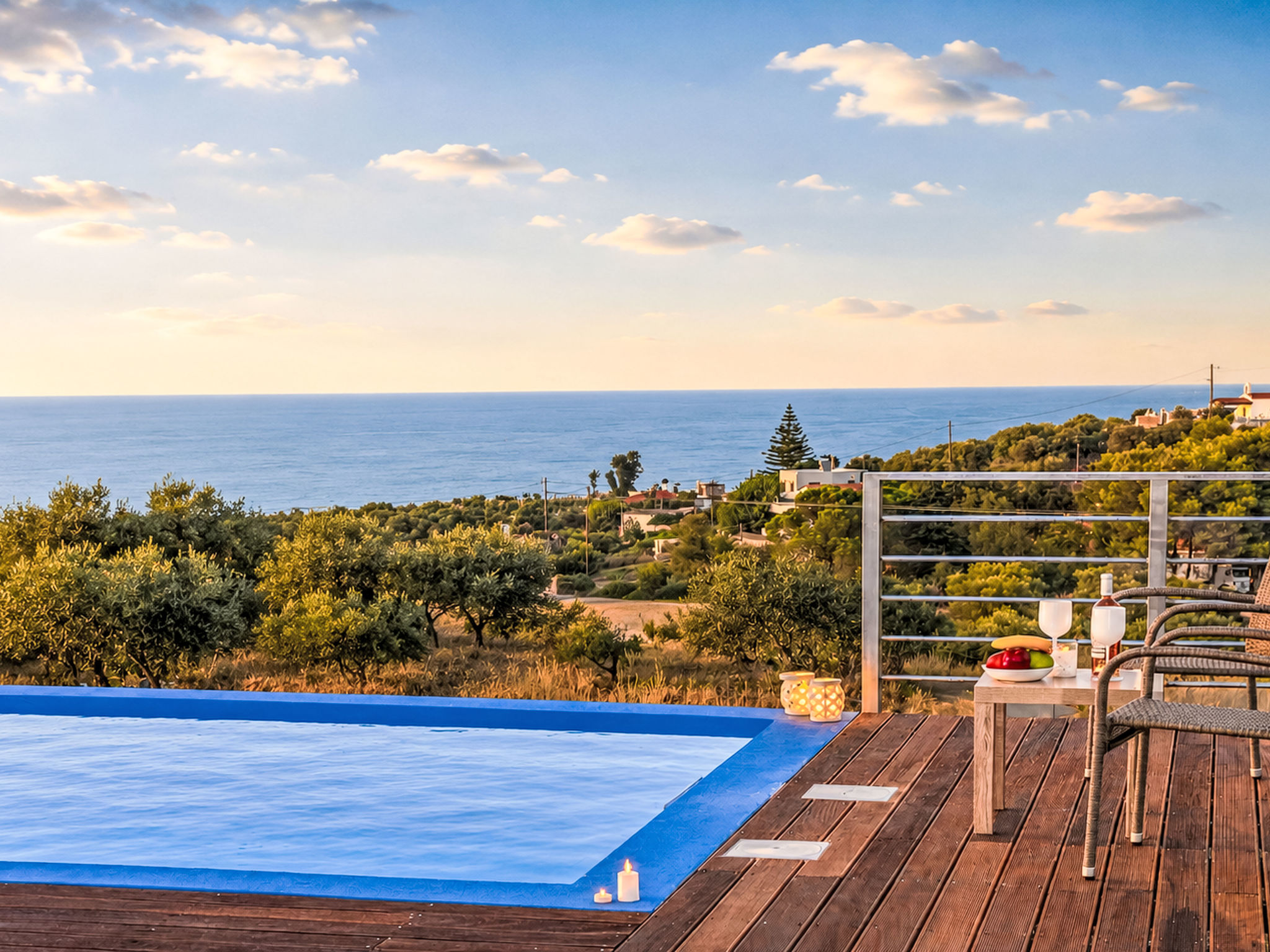 Georgioupolis Blaue Villa Privater Pool - Outside