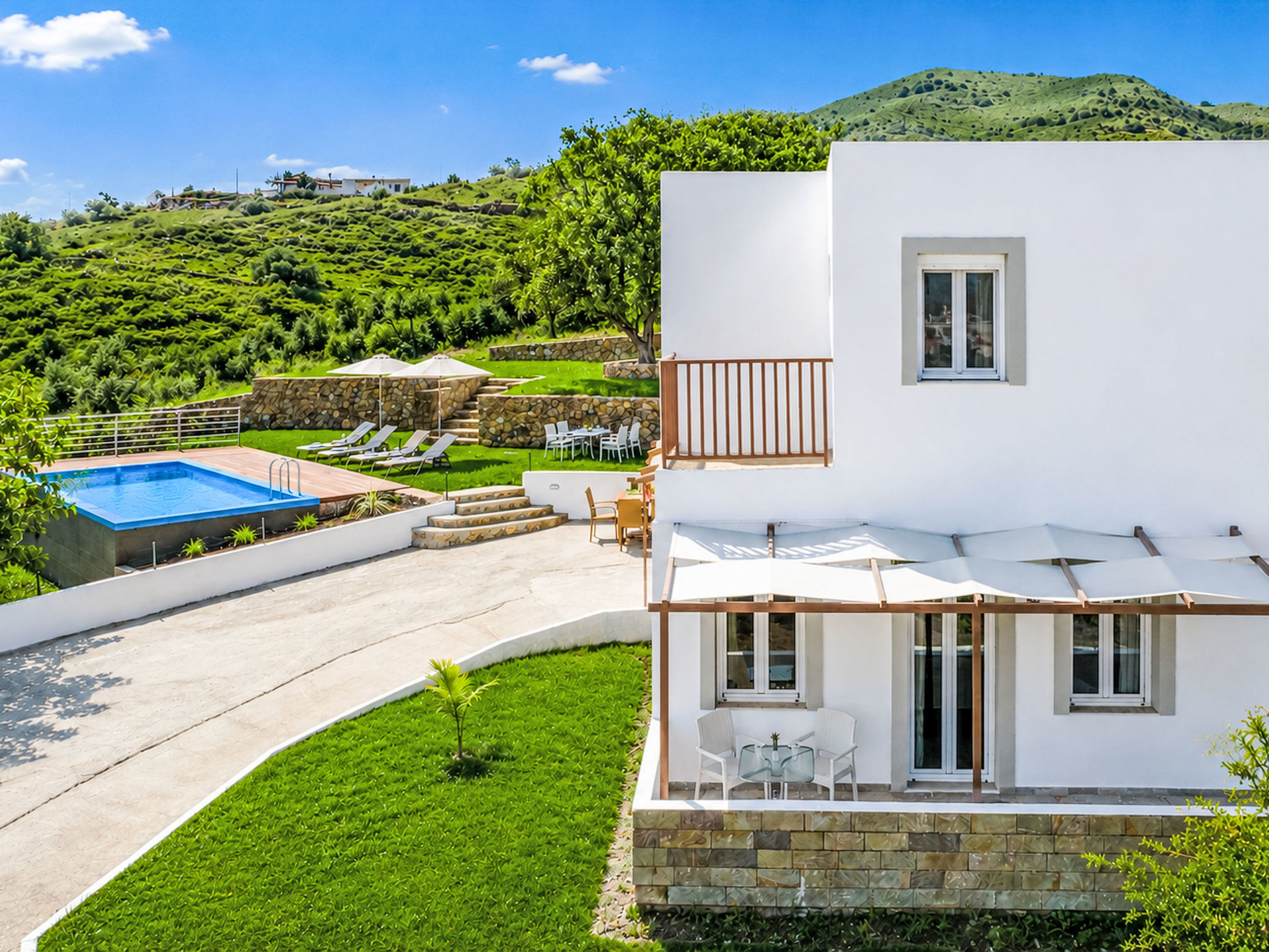 Georgioupolis Blaue Villa Privater Pool - Inside