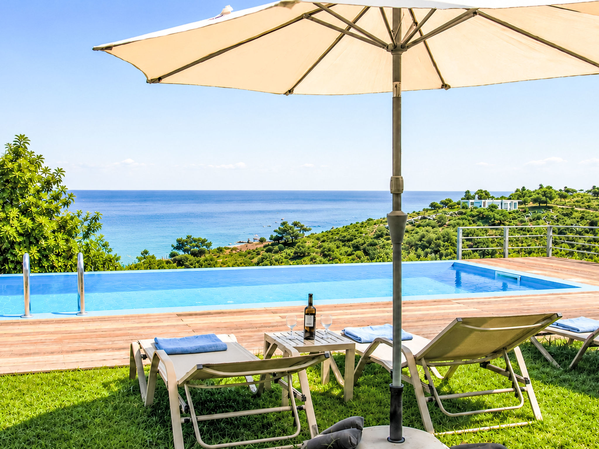 Georgioupolis Blaue Villa Privater Pool - Outside