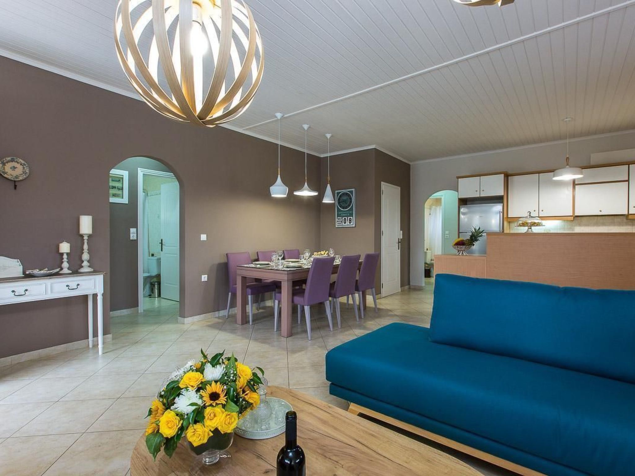 Großes Ferienhaus in Arkadi mit Großer Terrasse