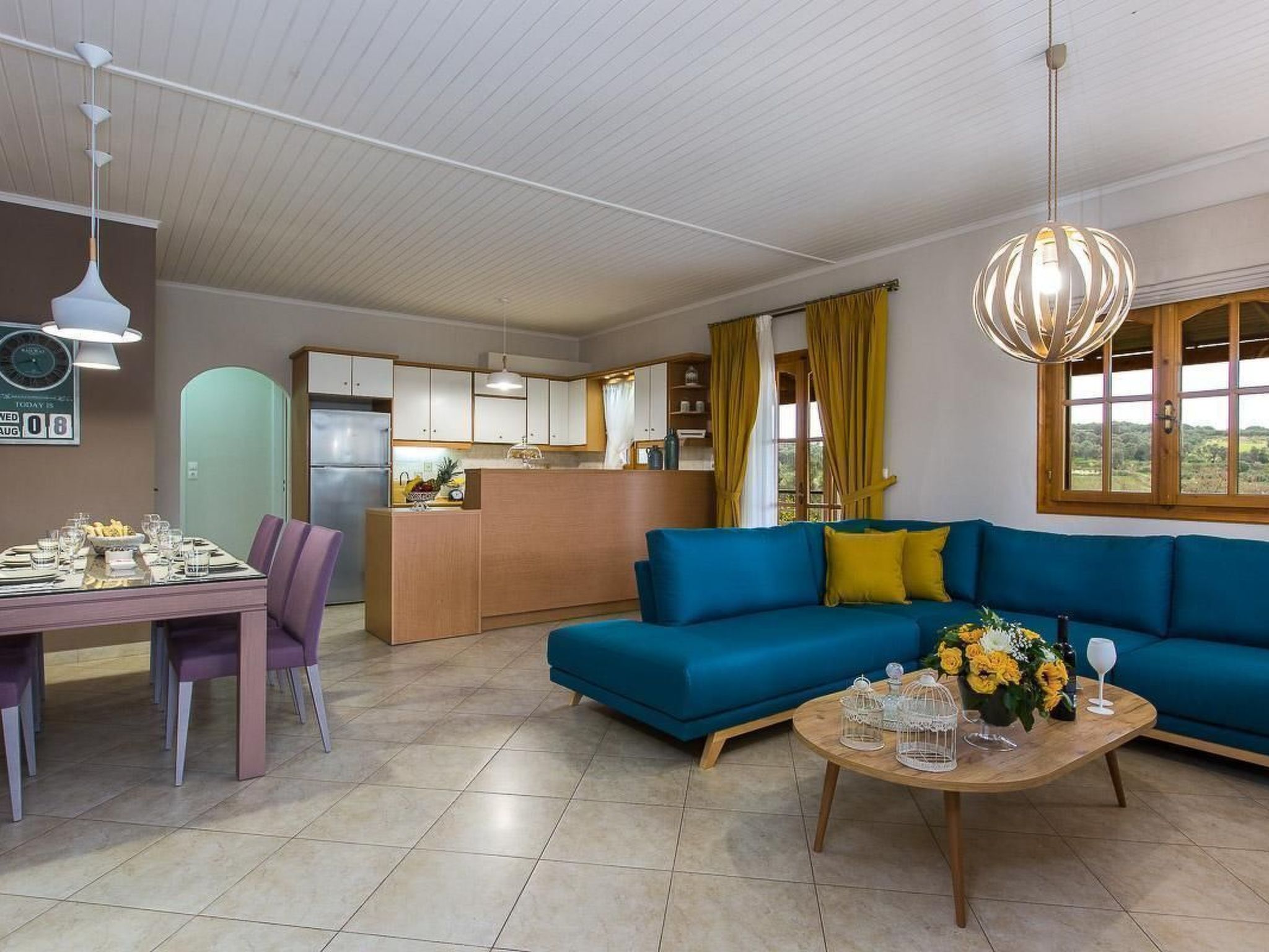 Großes Ferienhaus in Arkadi mit Großer Terrasse