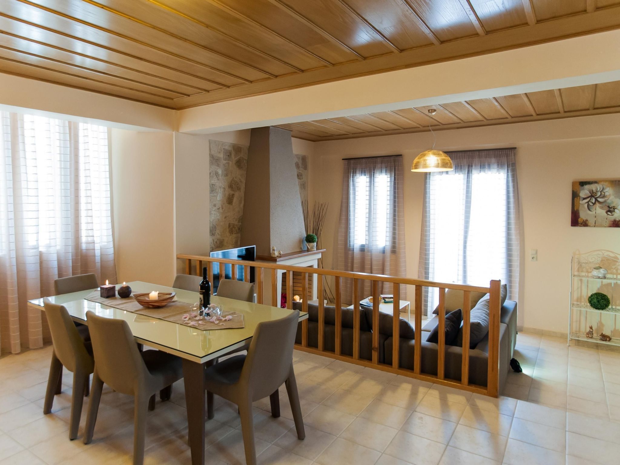 In Panormos mit kleinem Garten,Pool-Dedans