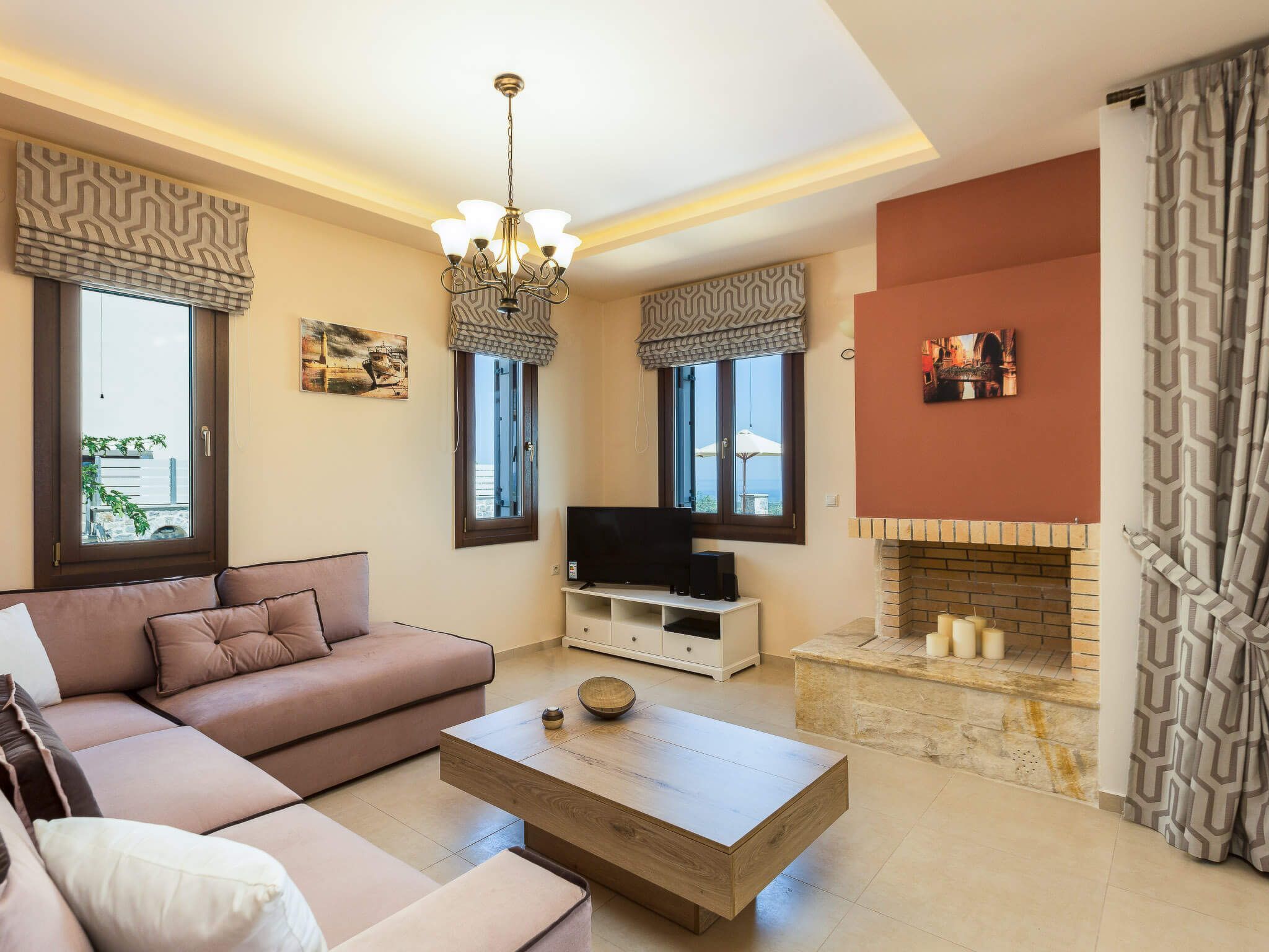 Family Villa Privater Pool Grillplatz Meerblick