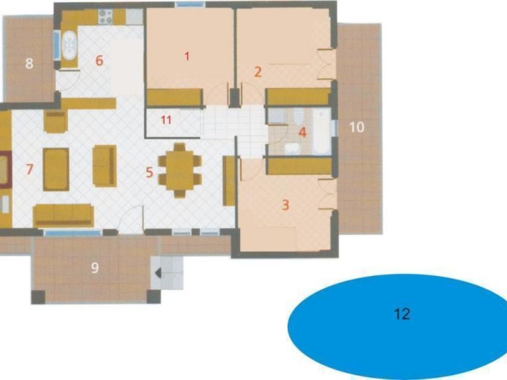 Villa Stefanos, Meerblick, privater Pool, Rethymno-Dedans