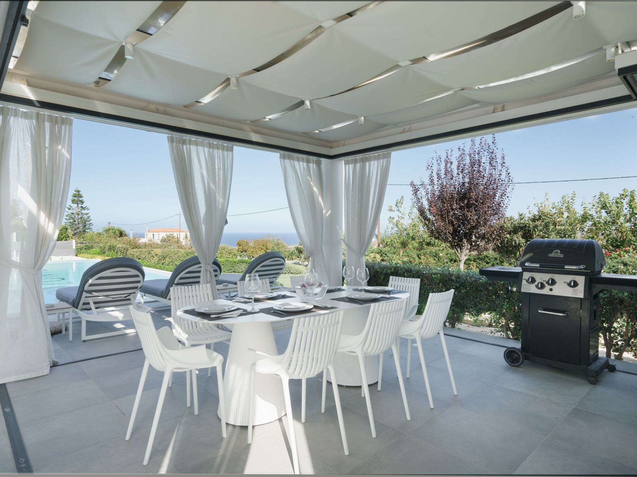 Lux-Villa mit Innen- und Außenpool, BBQ und Fitnessraum-Image-tags.info