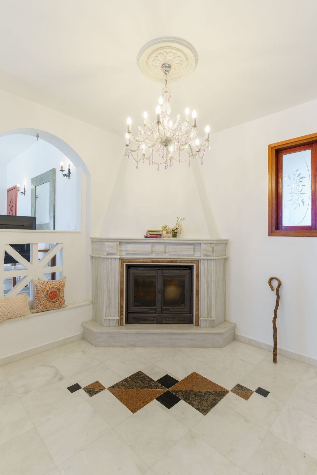 Villa mit Meerblick und privatem Pool, BBQ 1,5km vom Strand entfernt-Drinnen