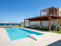 Villa am Strand in Rethymno mit privatem Pool