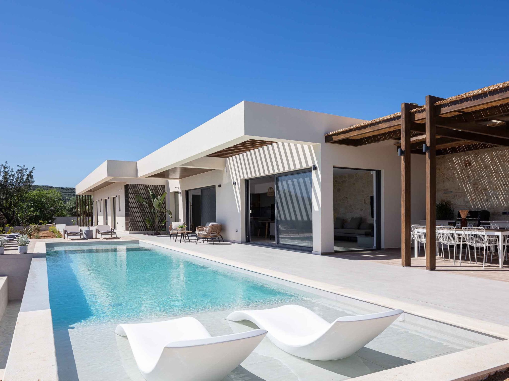 Vakantiehuis met privé zwembad in Maleme Kriti (Griekenland) voor 6 personen