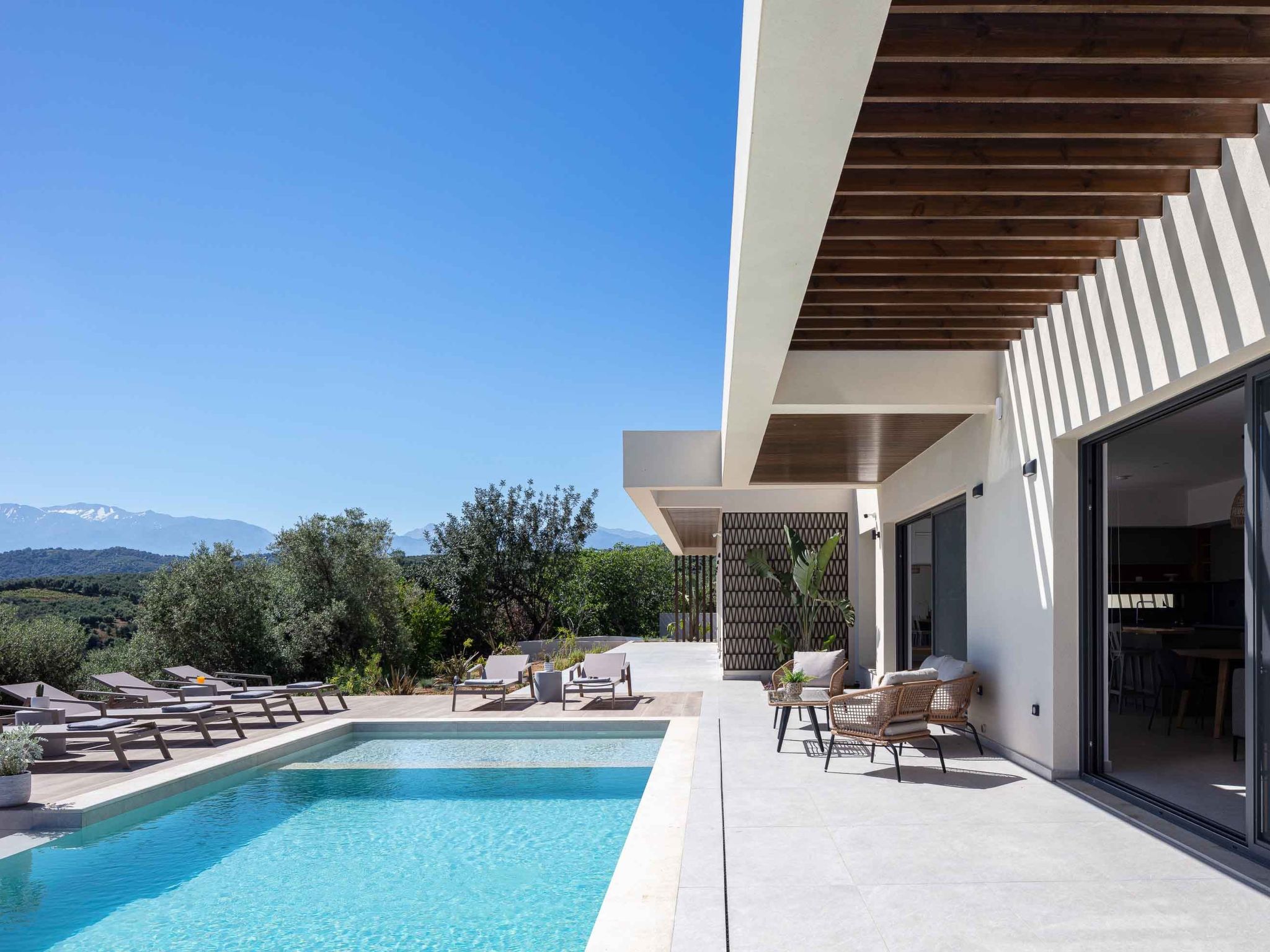 Villa Aglaea - Salzwasser-Pool und atemberaubender Meerblick-Binnen