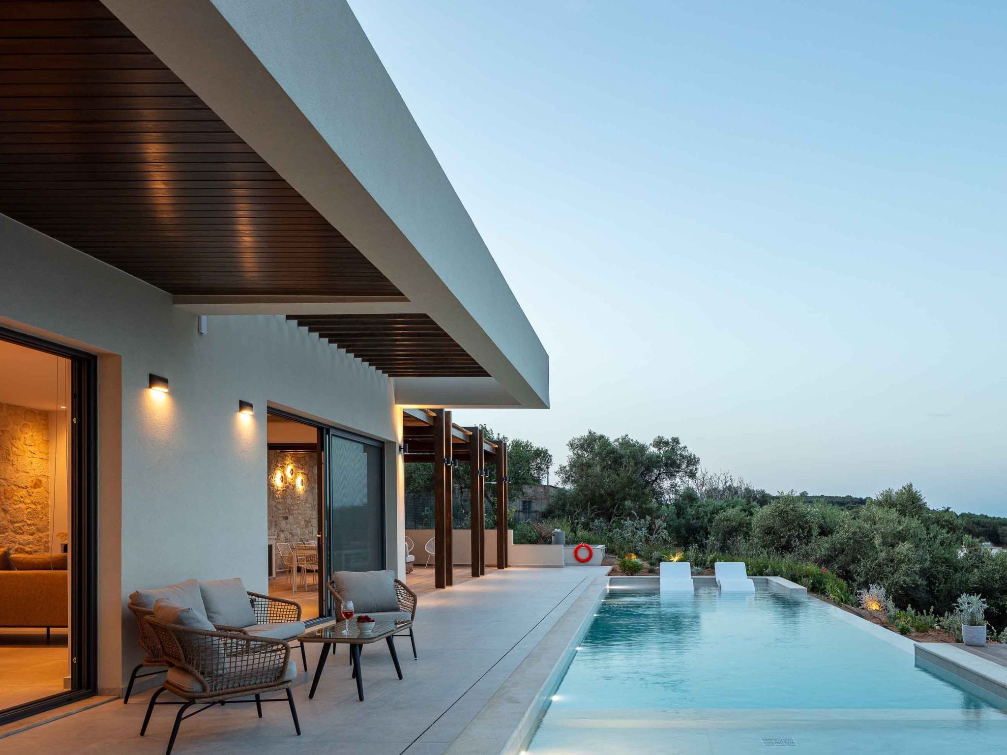 Villa Aglaea - Salzwasser-Pool und atemberaubender Meerblick-Binnen