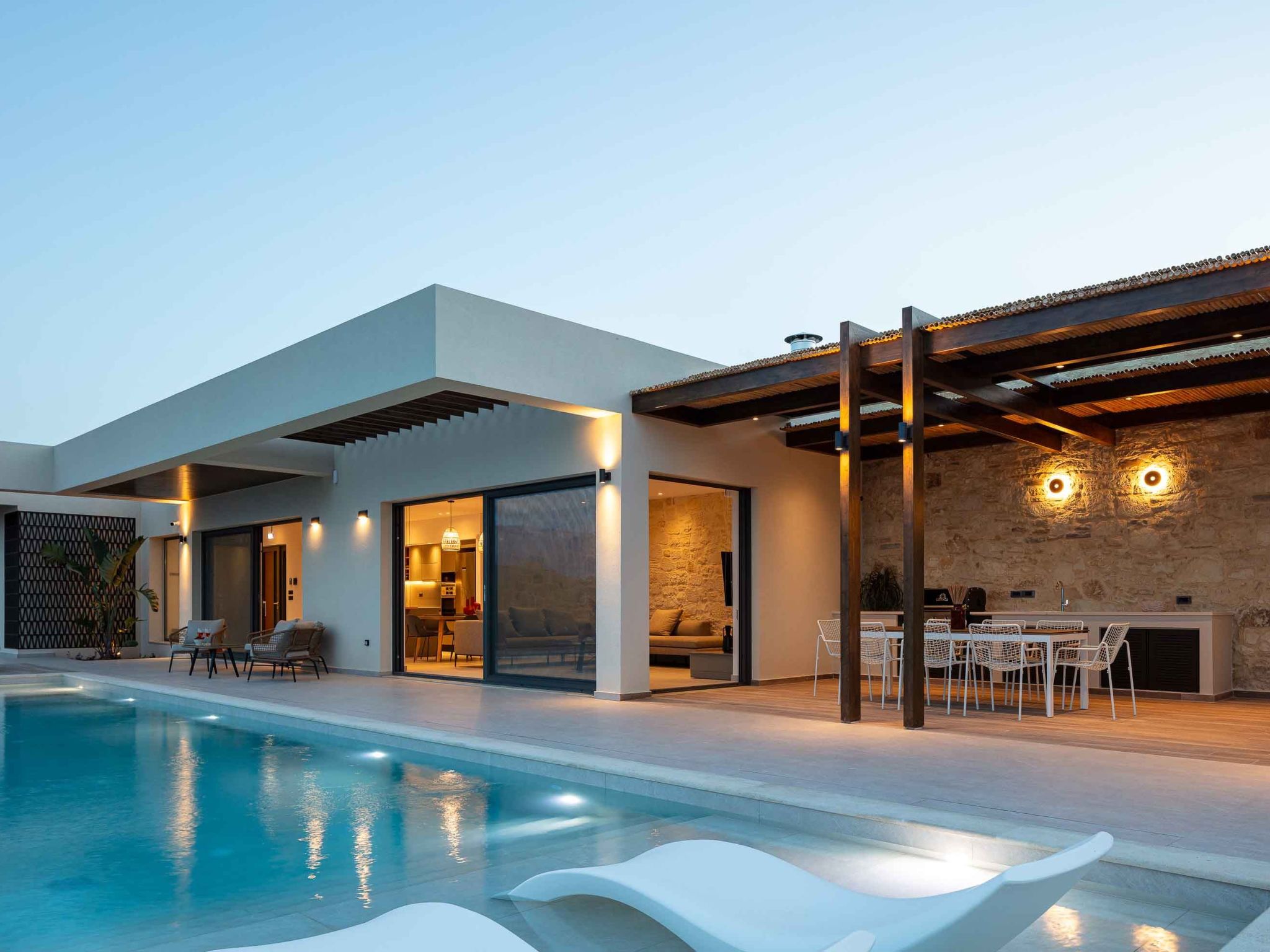 Villa Aglaea - Salzwasser-Pool und atemberaubender Meerblick-Binnen