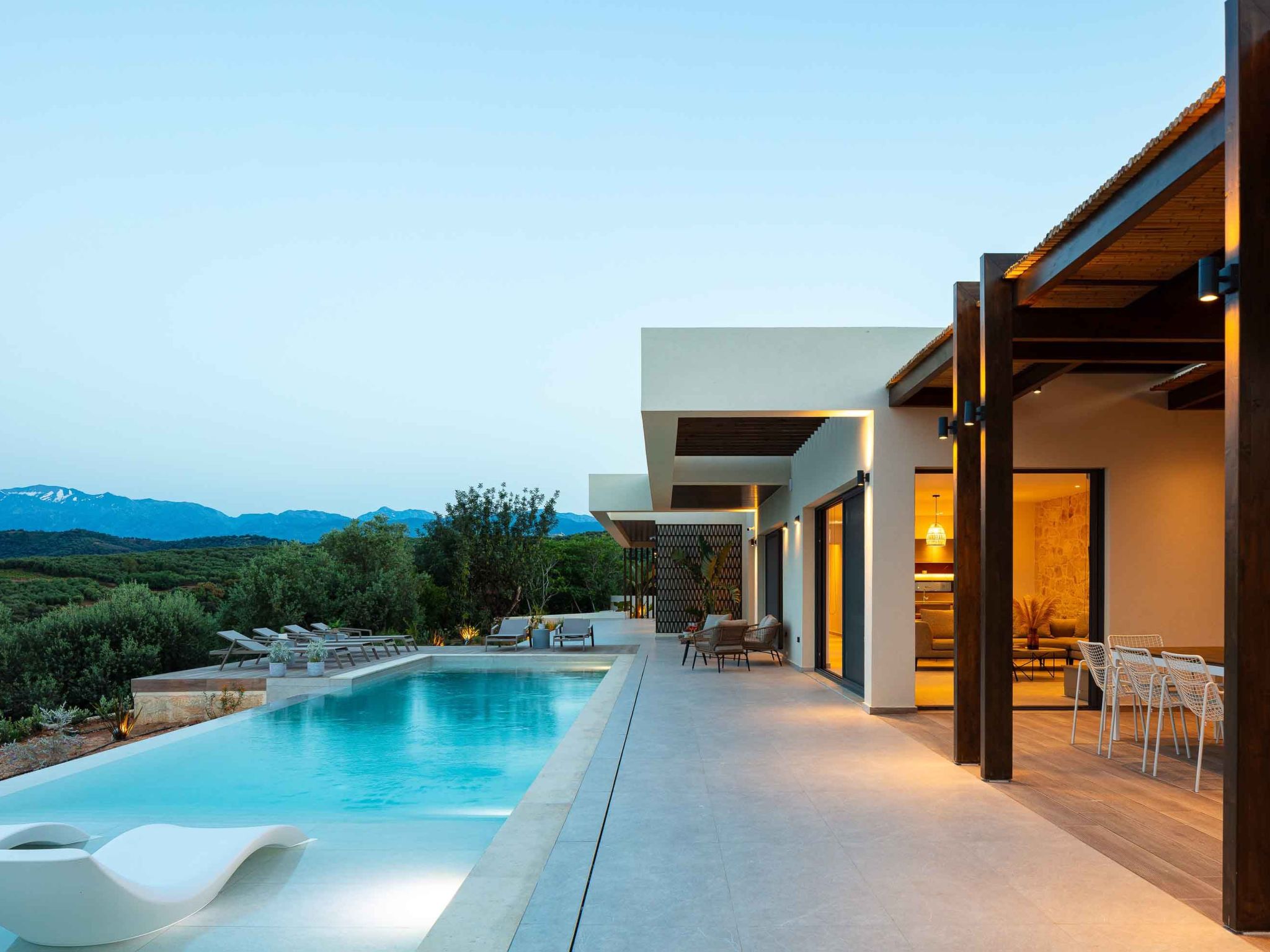 Villa Aglaea - Salzwasser-Pool und atemberaubender Meerblick-Binnen