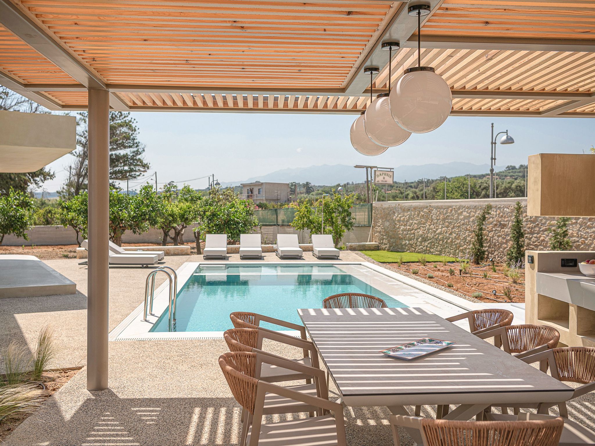 Vakantiehuis met privé zwembad in Maleme Kriti (Griekenland) voor 6 personen