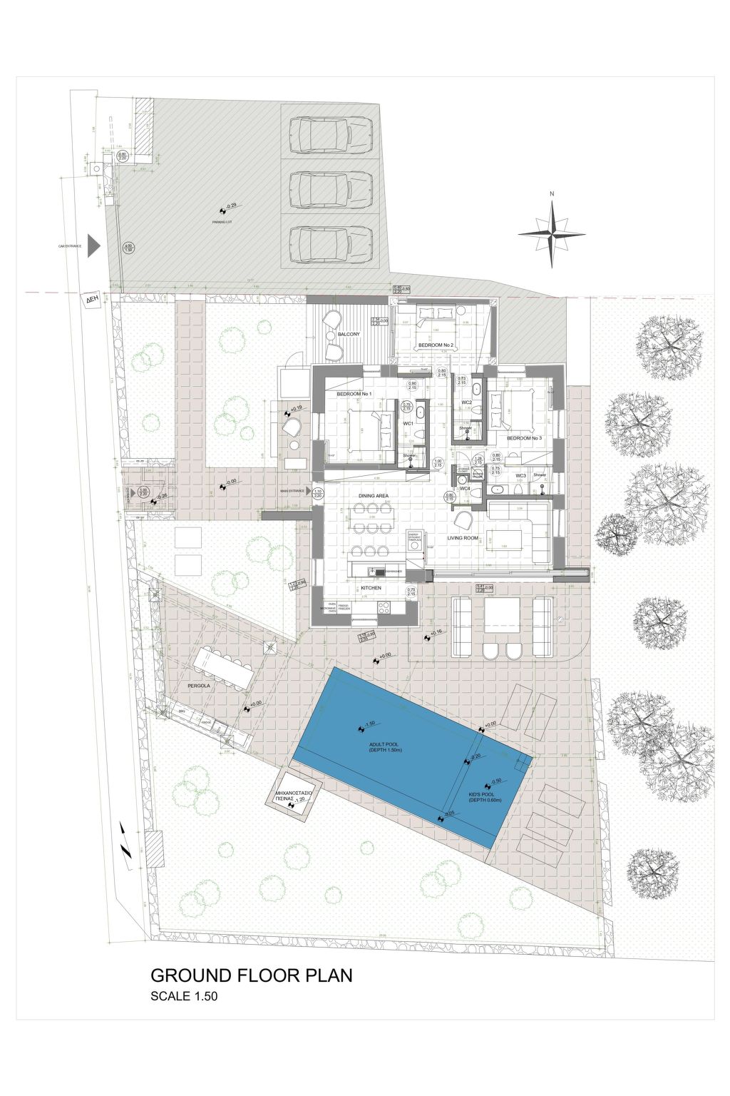 "Villa Portokalea", direkt am Meer-Binnen