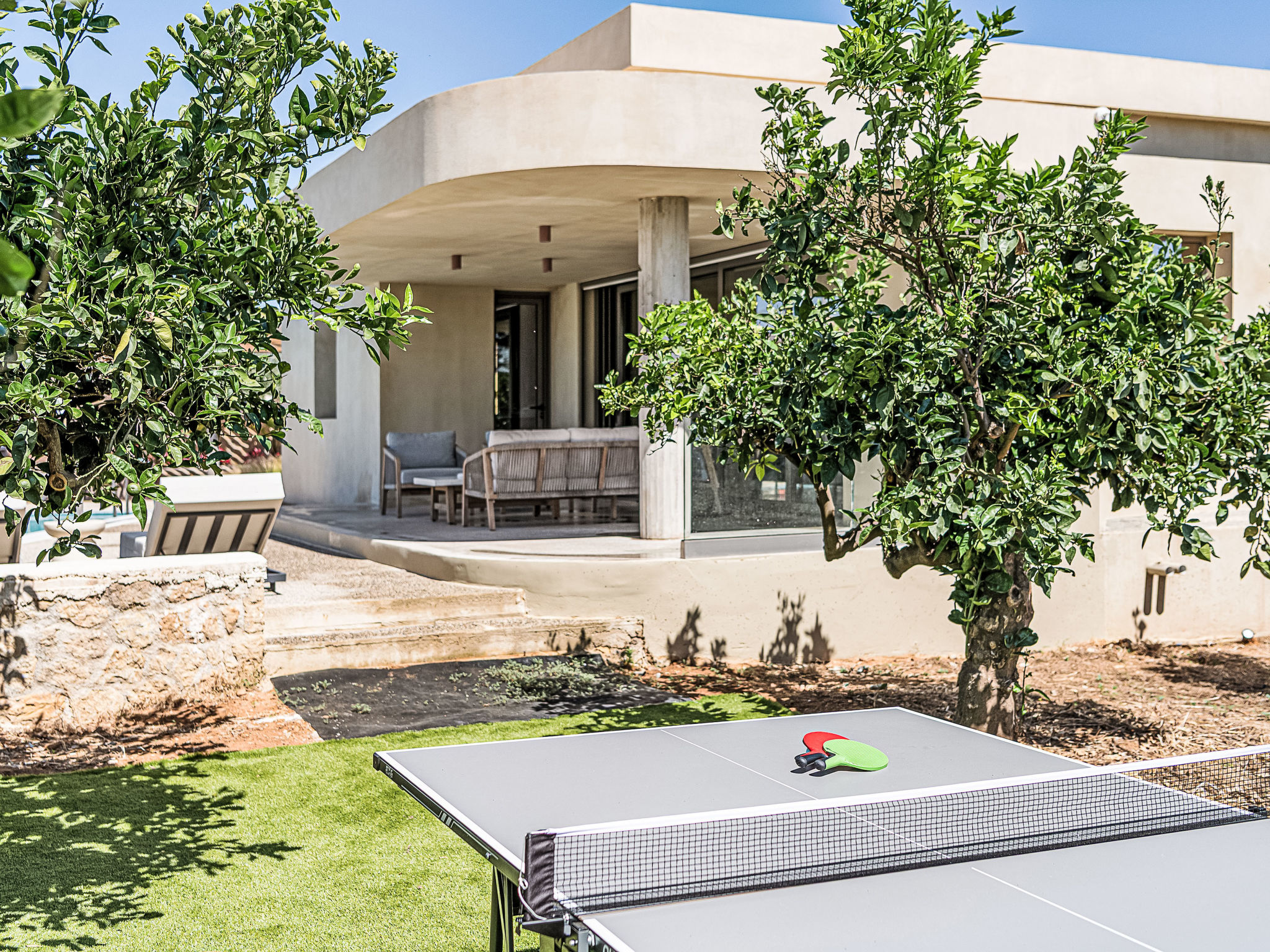 "Villa Portokalea", direkt am Meer - Buiten