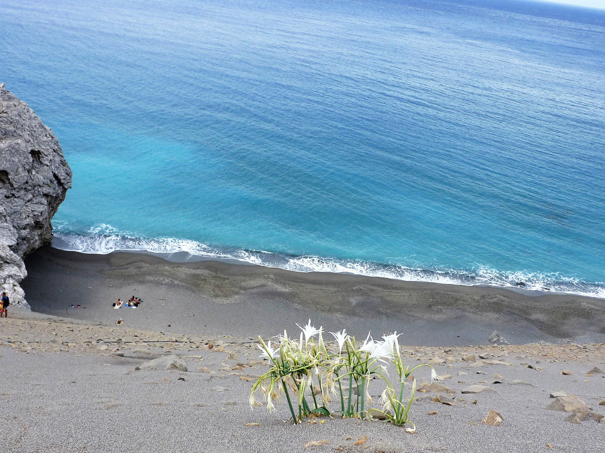 "Villa Faye" direkt am Strand-Dehors