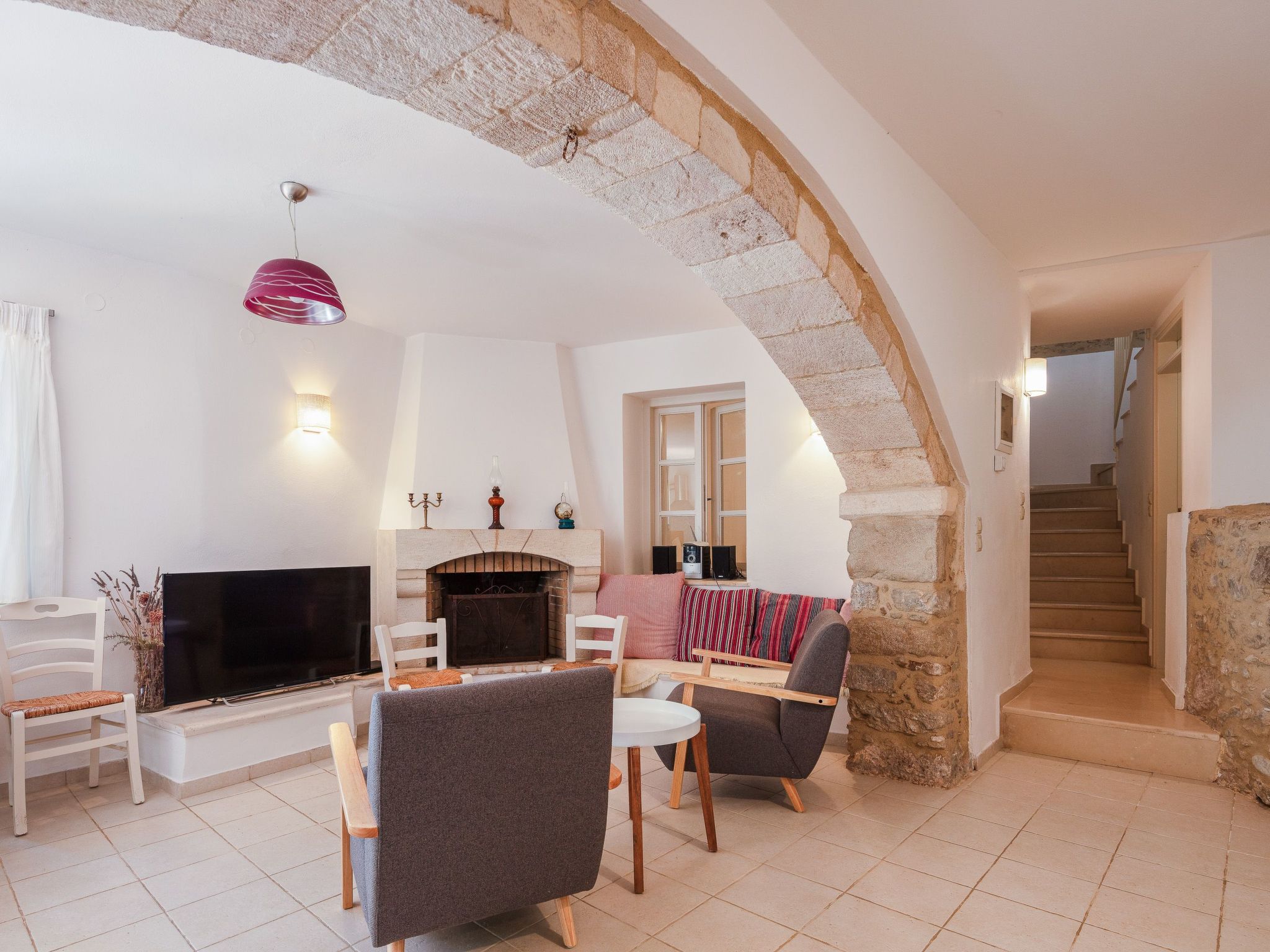 Traditionelle Villa mit Pool und BBQ, in der Nähe von Rethymno-Inside