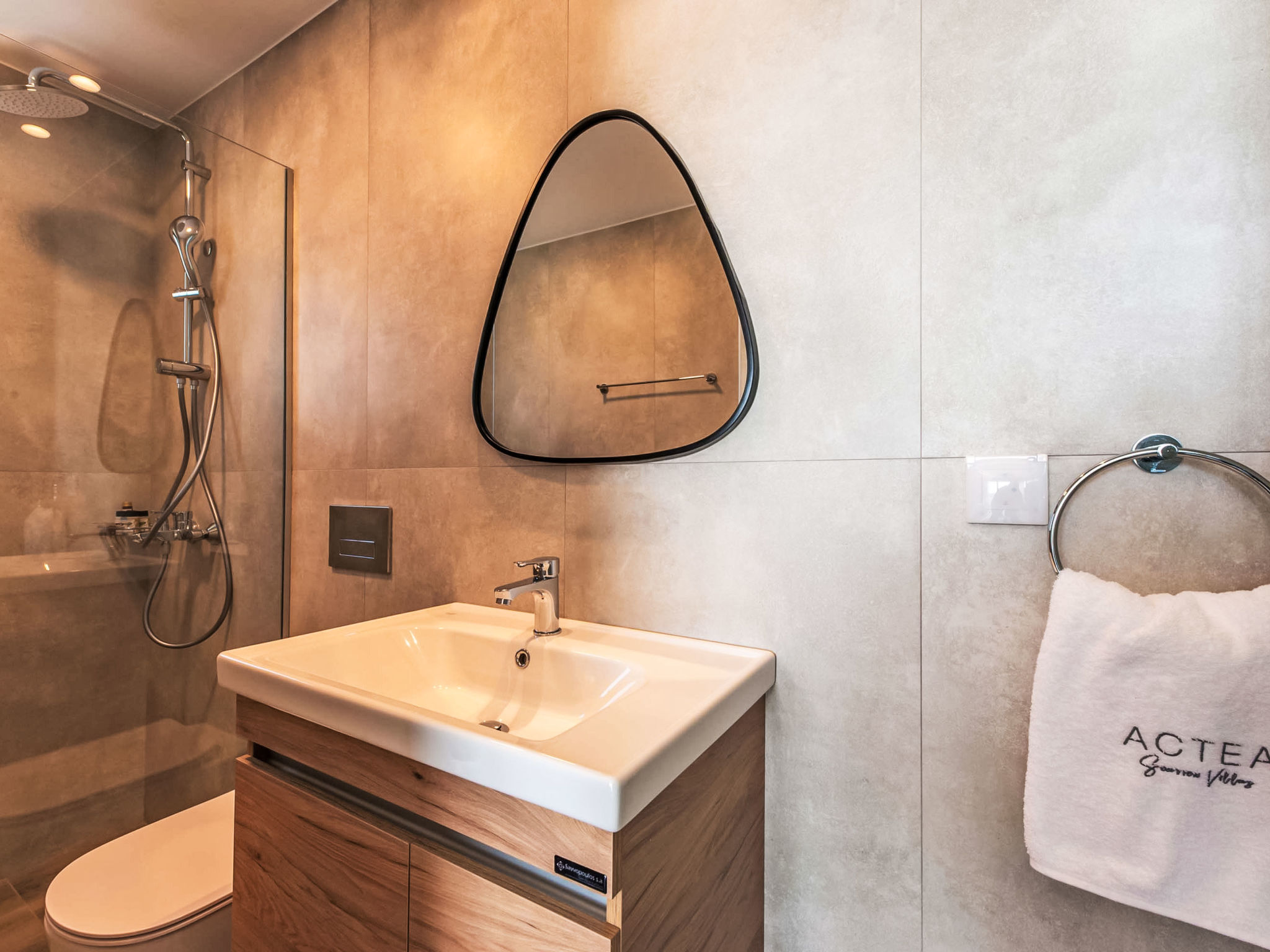 Maison Actea Seaview Villa II''Free''beheizter Pool,800m Meer – Salle de bains, photo 28 sur 56