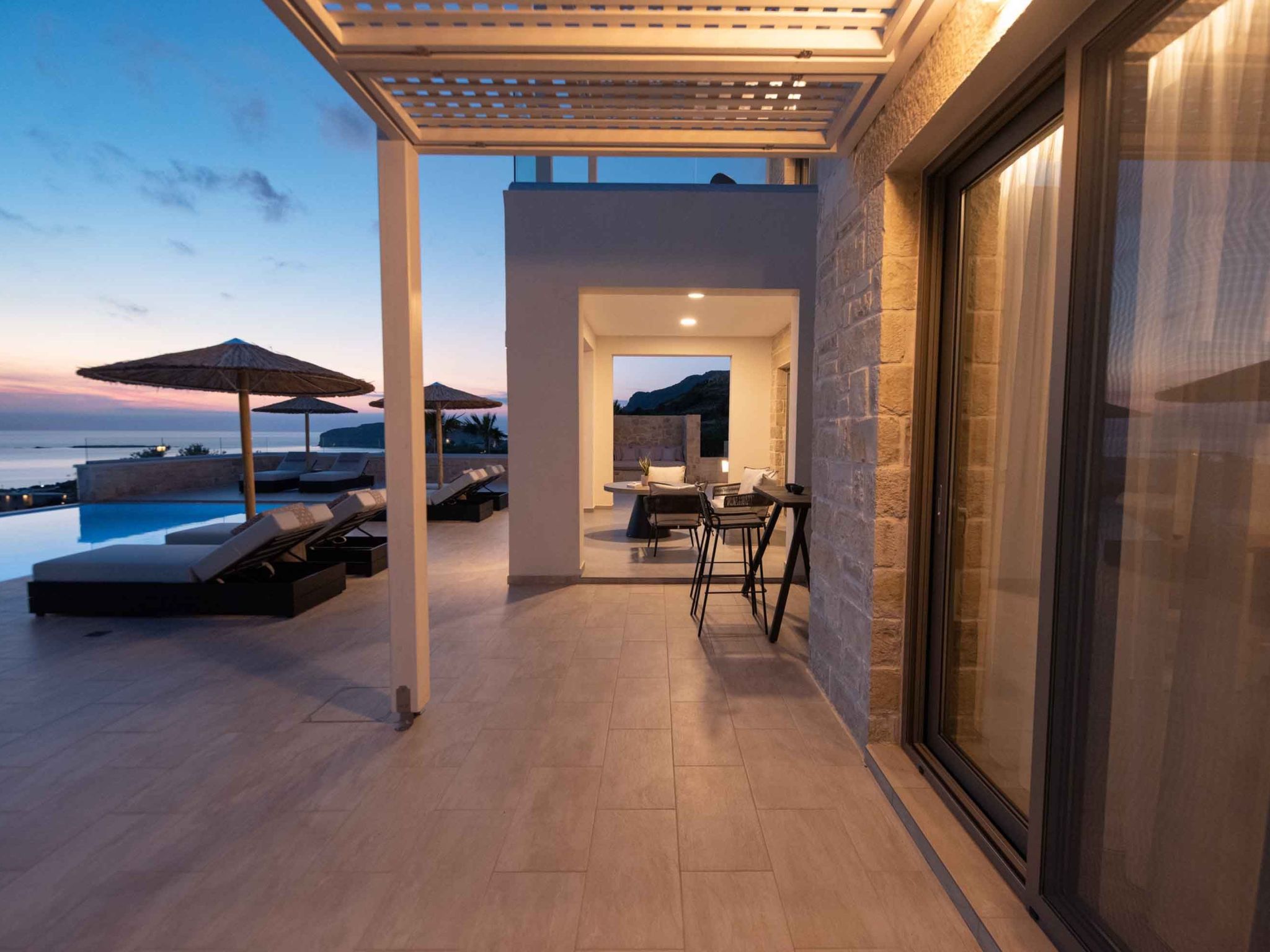 Actea Seaview Villa II''Free''beheizter Pool,800m Meer-Binnen