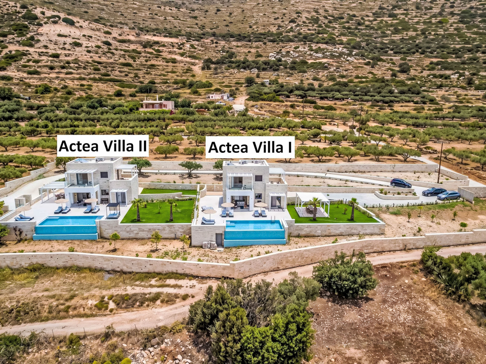 Maison Actea Seaview Villa II''Free''beheizter Pool,800m Meer – Vue aérienne, photo 56 sur 56