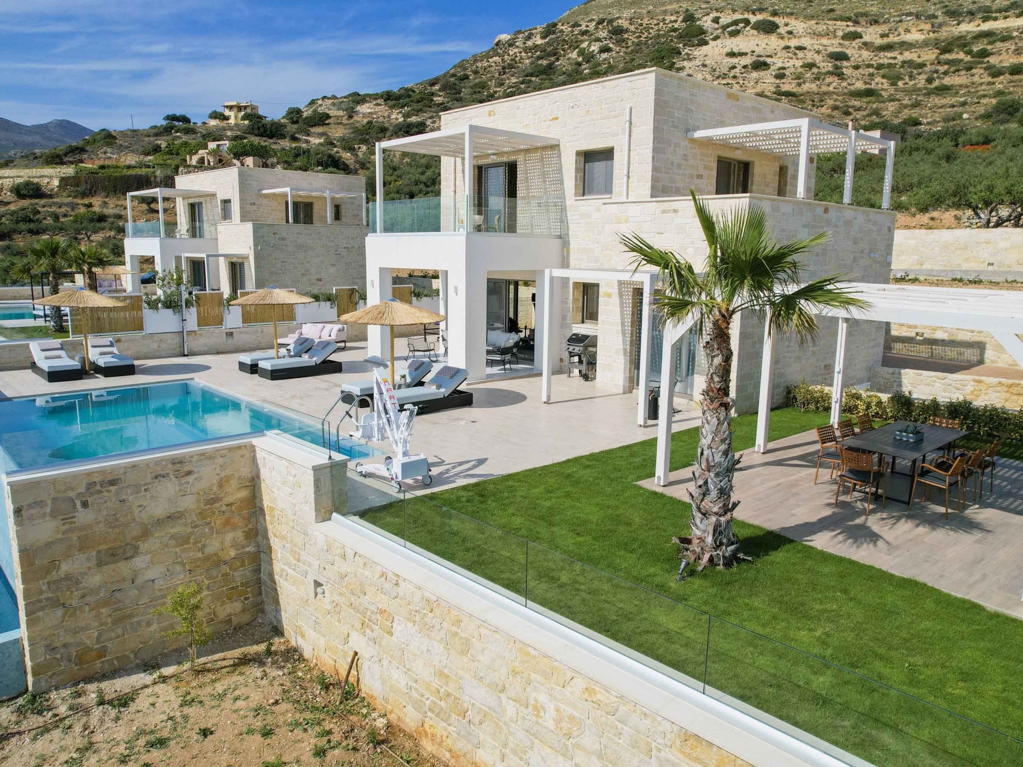 Actea Seaview Villa I ''Free''beheizter Pool, 800m Meer-Binnen